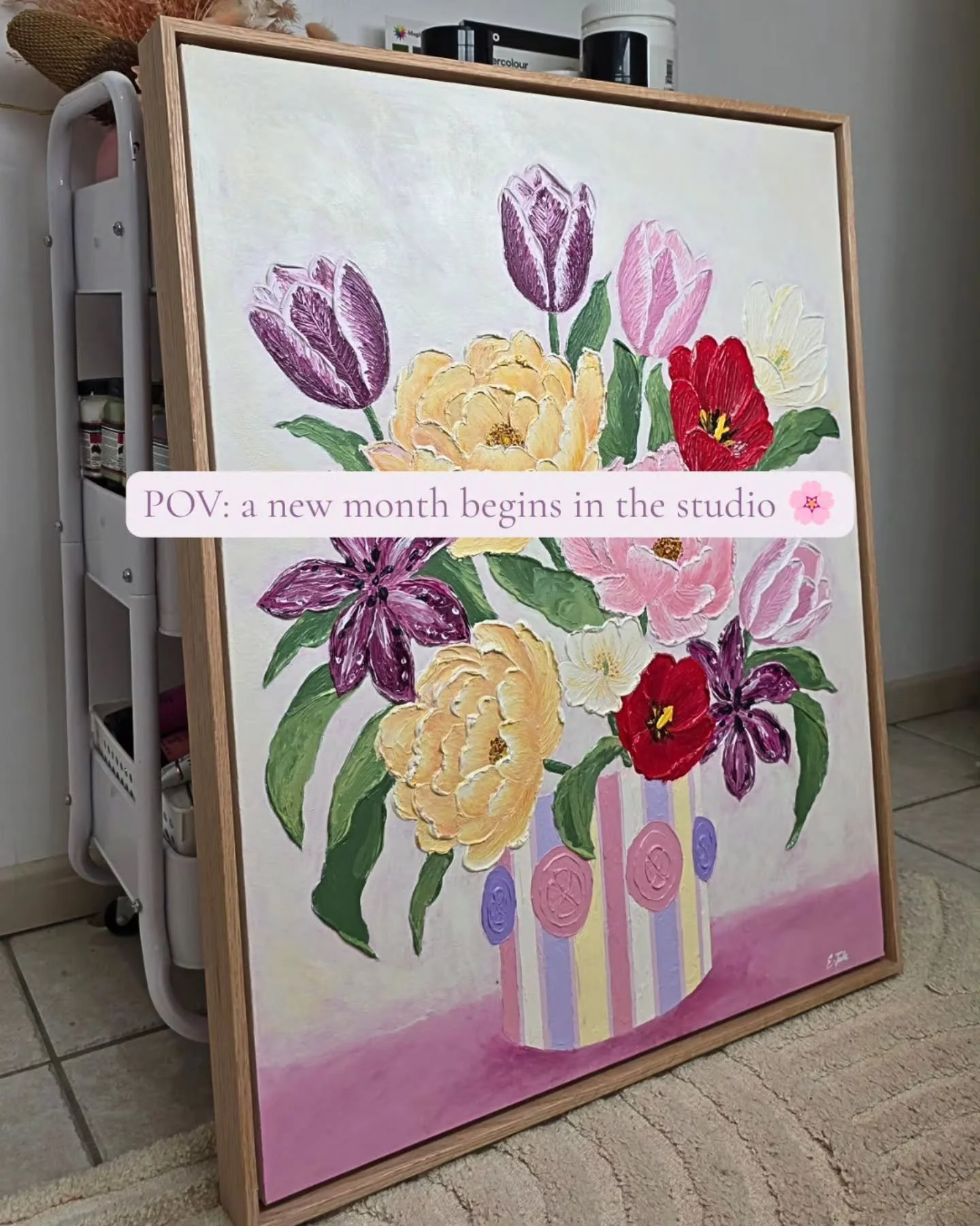 POV: a new month begins in the studio. 🌸
Works waiting on the easel, fresh backgrounds drying, new colour palettes, and a very special commission just beginning.

September already feels full of possibility&hellip; and I can't wait to share what tak