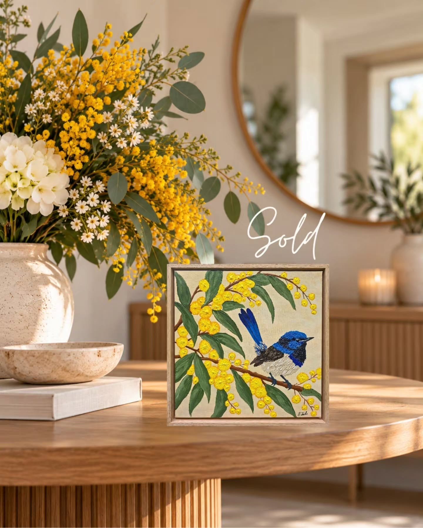 Winnie found her person 🥹🤍
I received the loveliest email yesterday from Winnie&rsquo;s new owner and just had to share it. 

She first spotted 'Winnie&rsquo;s Garden' while the Boorowa Art Show was being set up, thought about her all weekend, and 