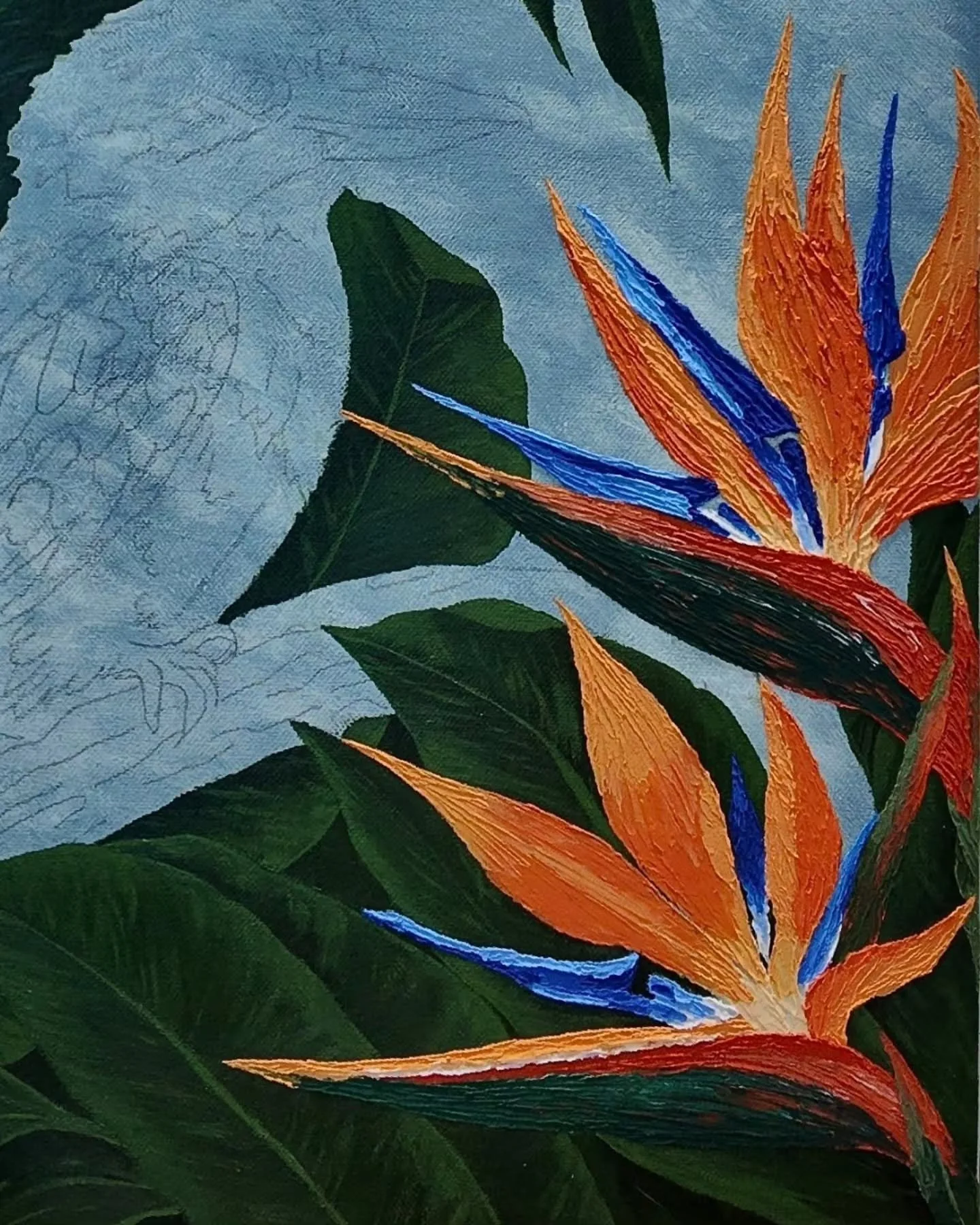 A little tropical progress from the studio this weekend 🧡 

Living in Far North QLD, I'm constantly surrounded by the most beautiful inspiration, from the endless blue skies, lush greenery and pops of colour everywhere you look! 😍

So here's a litt