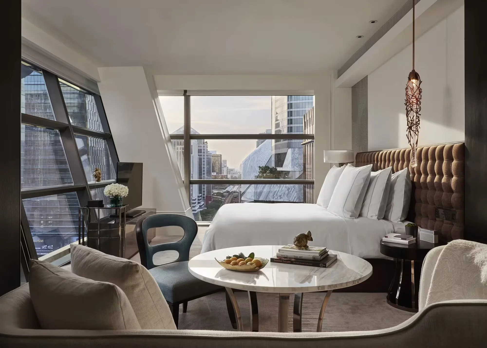 Rosewood Bangkok luxury design led hotel thailand.