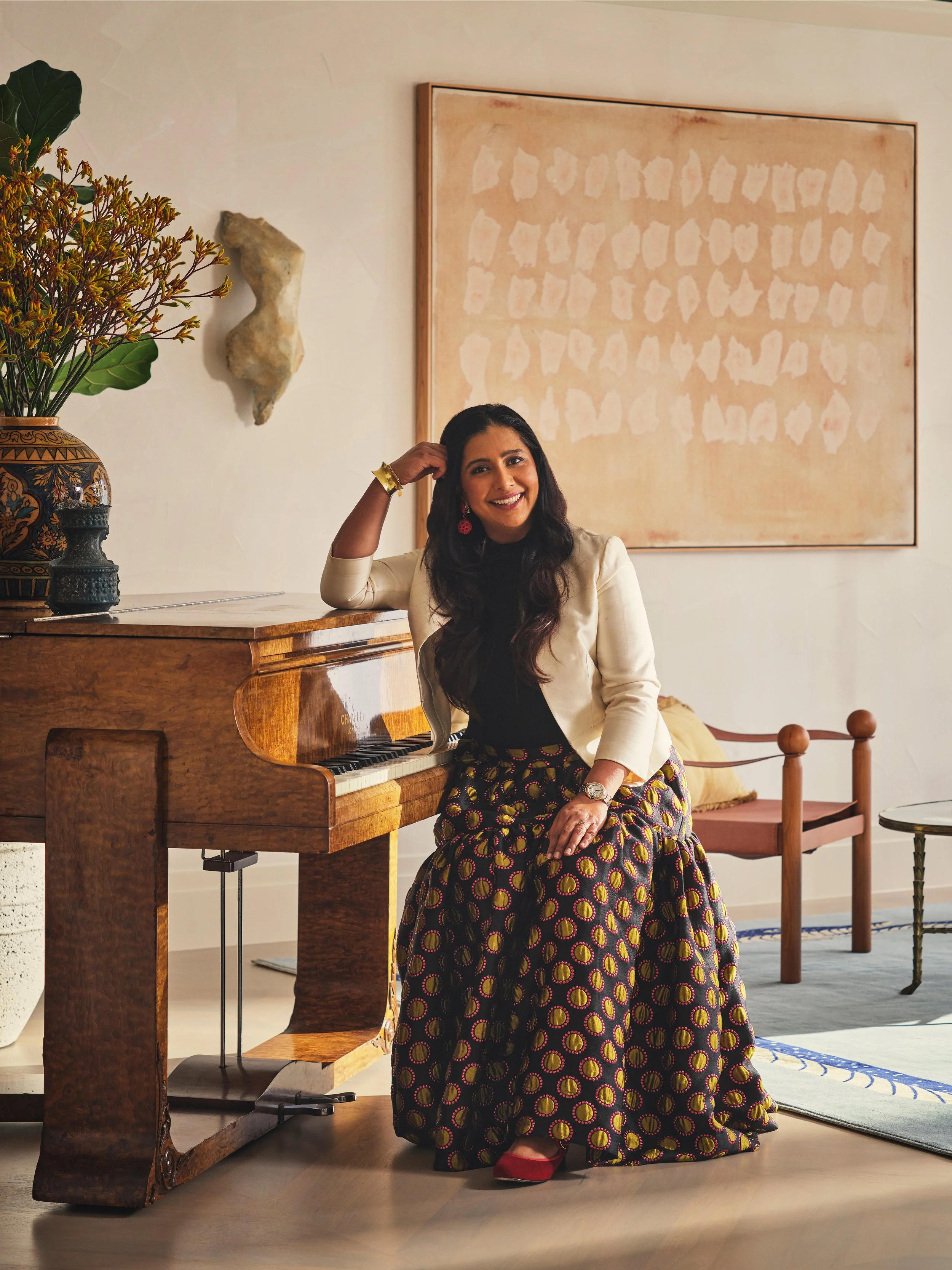 Charu Gandhi, Belle, Nick Rochowski In Conversation  Elicyon interiors design studio portfolio headshot
