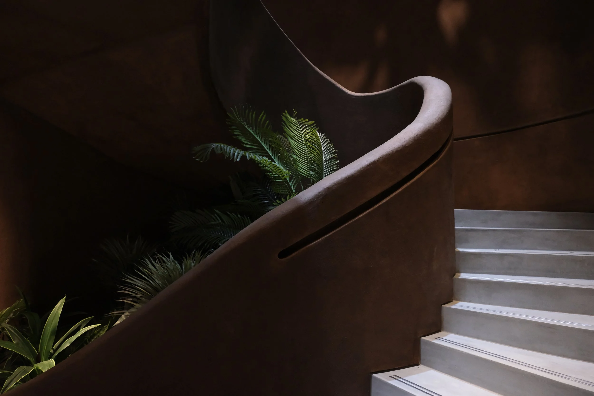 MOI restaurant soho London japanese food, central showcase staircase interior.jpeg