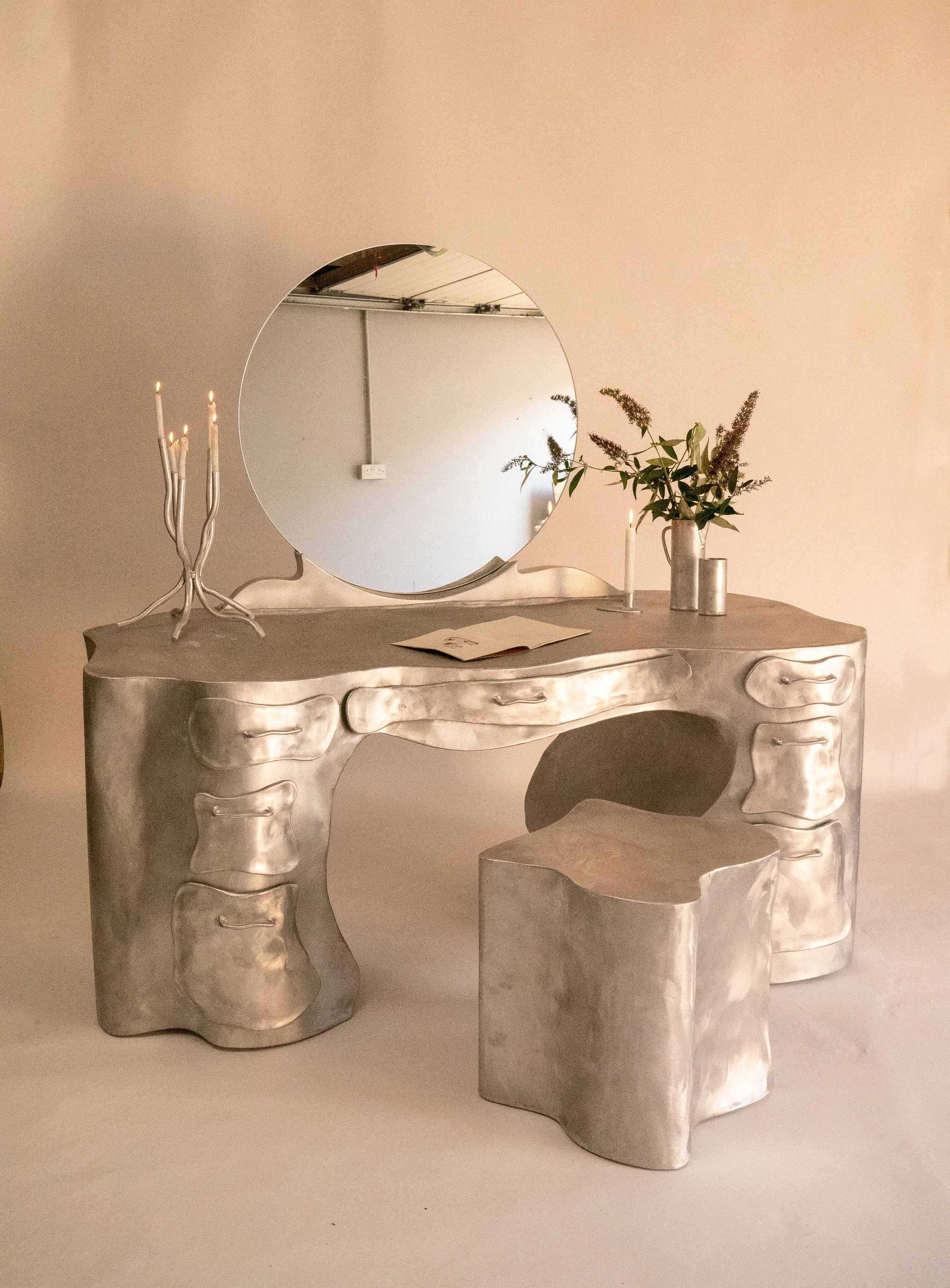 SIX DOTS London aluminium Furniture Design bedroom beauty vanity and mirror.jpg