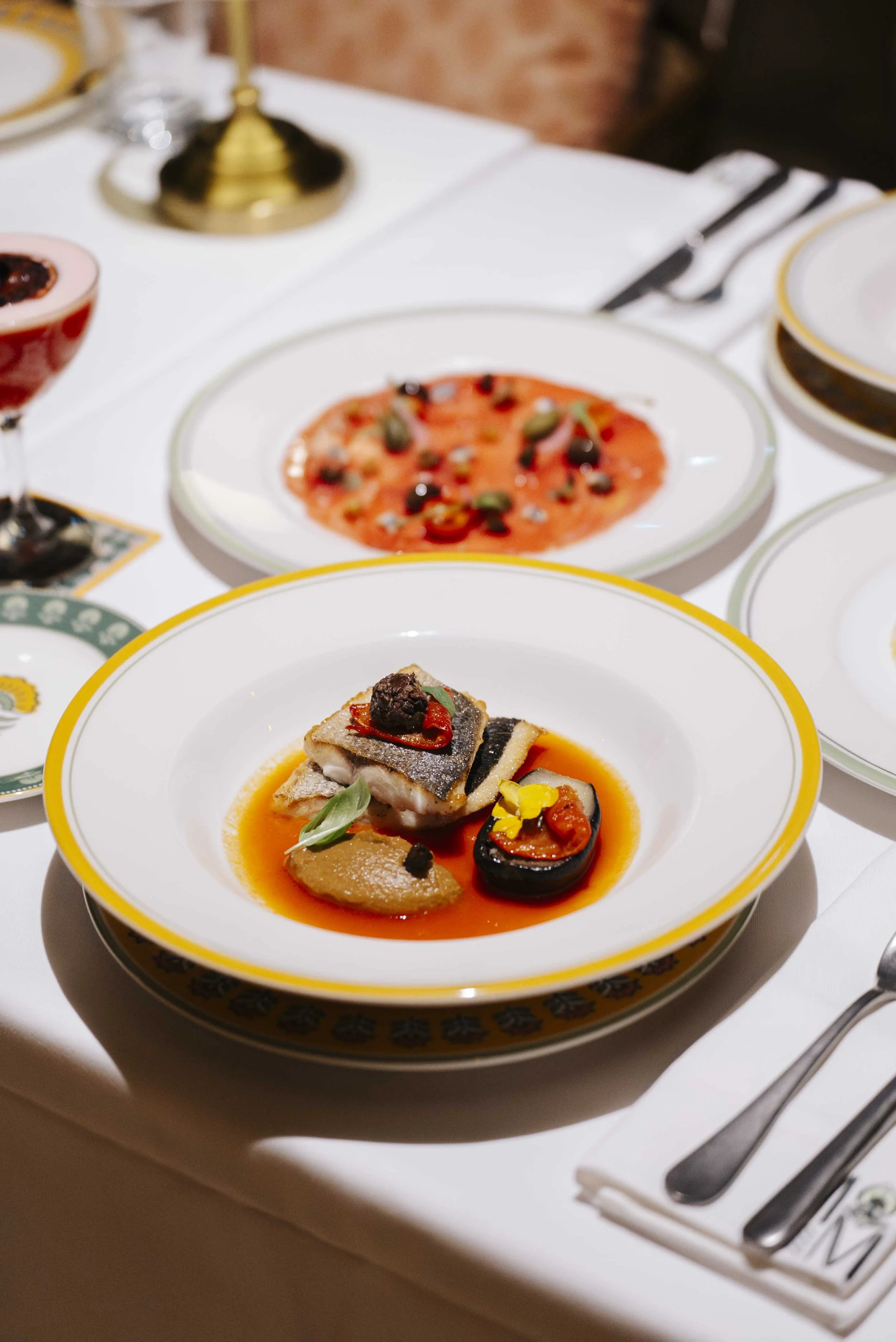 Maison Mer Dubai’s new restaurant Provençal flavours, French  Riviera-inspired design,  restaurant food fish dish.jpg
