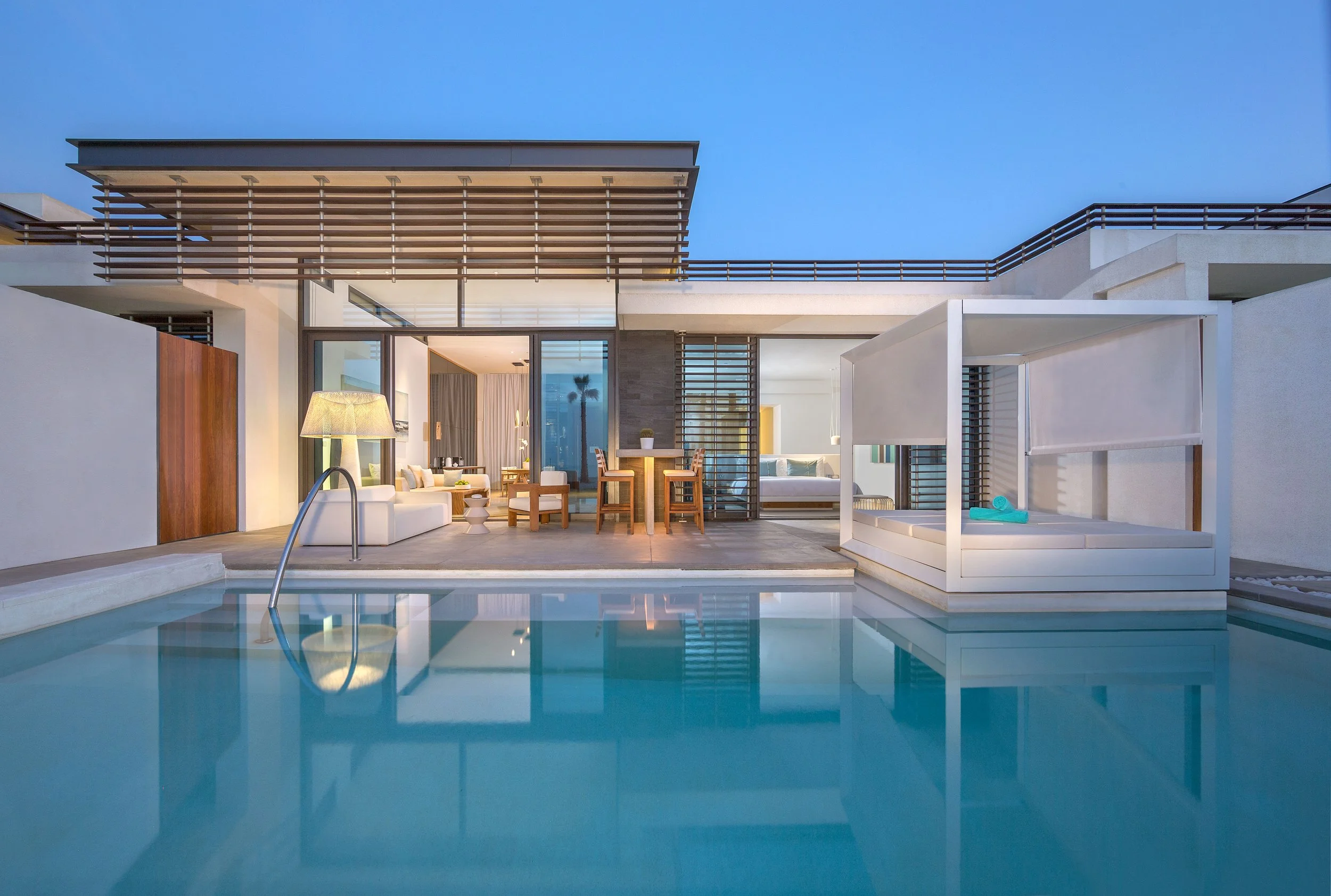 Nikki Beach resort Dubai Beach-villa-twilight pool .jpg