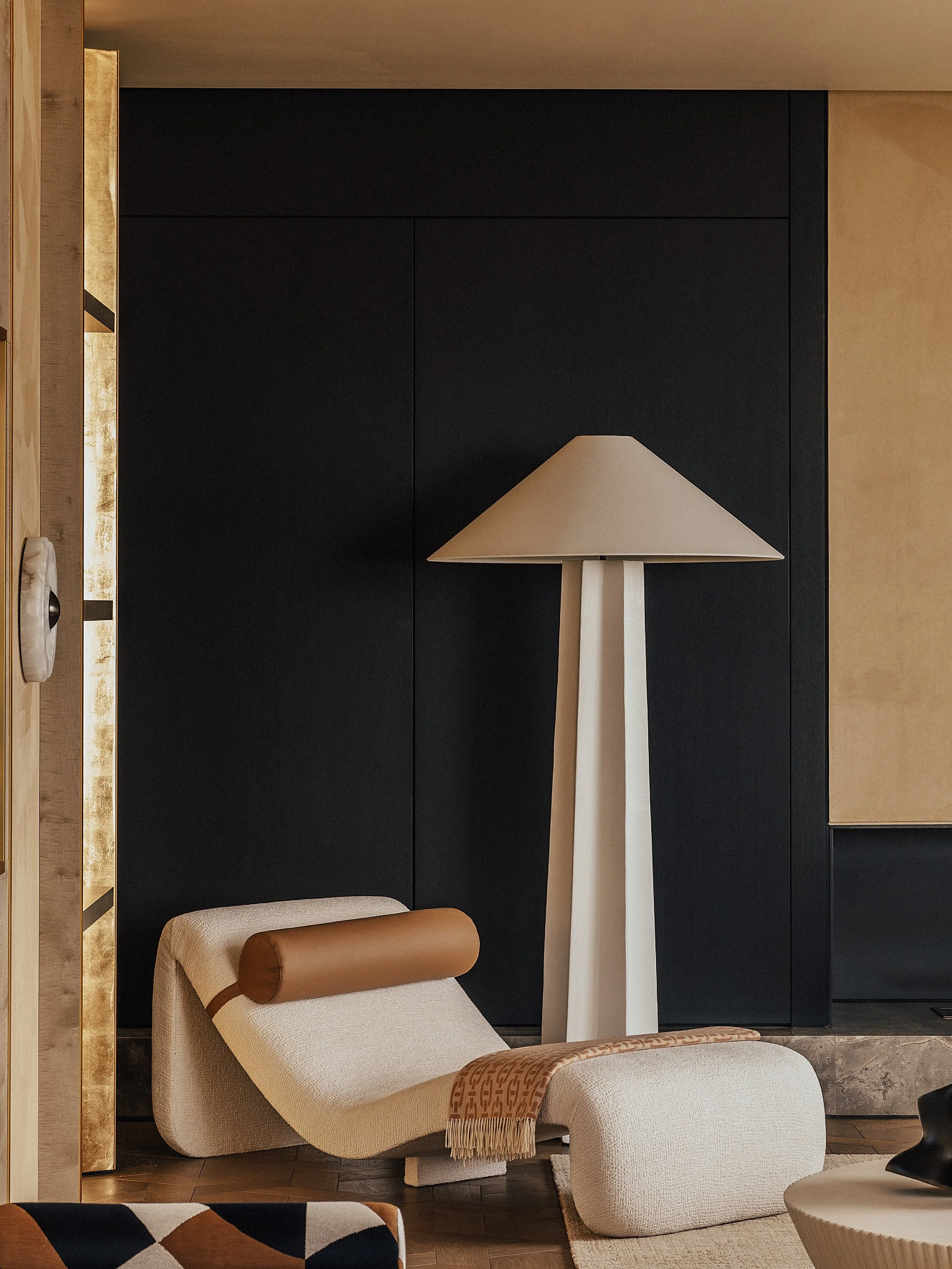 The Bryanston, Hyde Park Penthouse Reception 13, Lovall floor lamp by Restoration Hardware.jpg