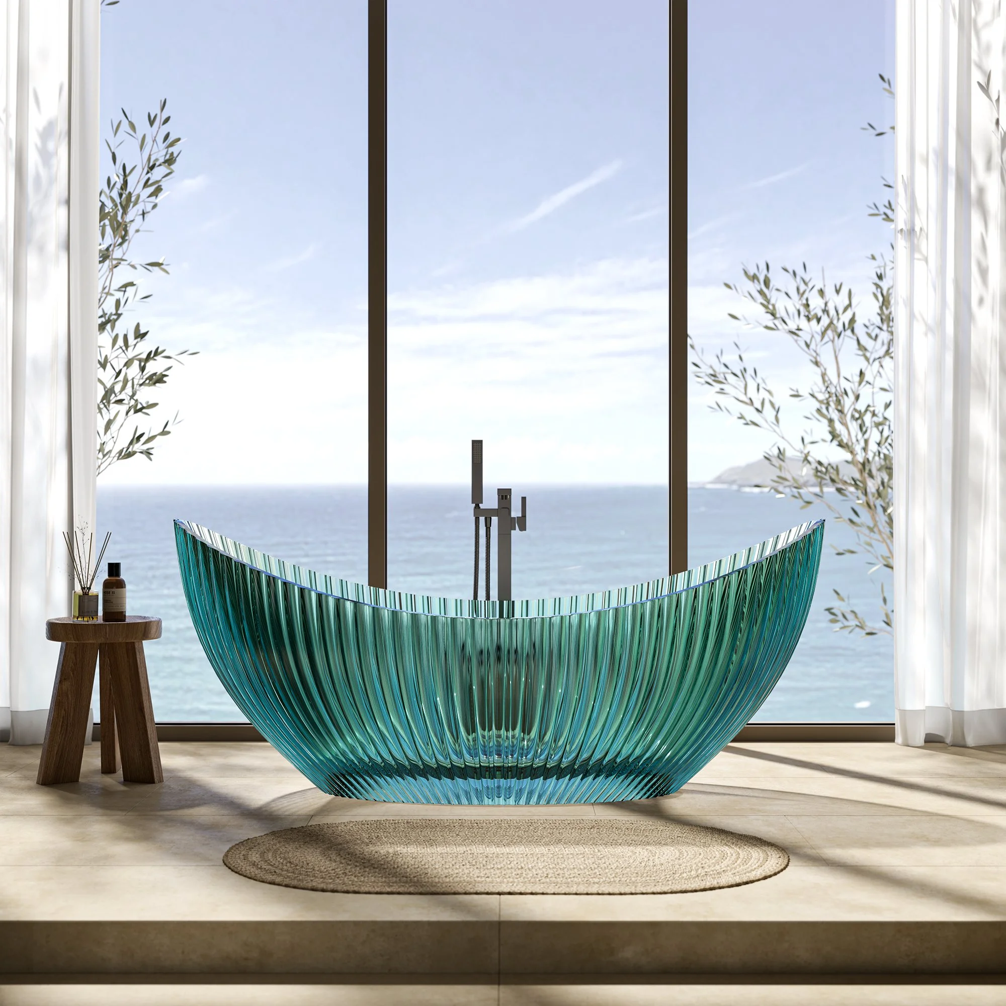 Nosa freestandign bath Saturnia_Bath resin_1800_above_blue Serena_Bath_1800_front_turquoise_V1.jpg