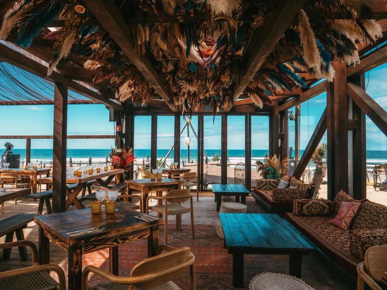 Praia Irmao Portugal Beach Club Restaurant and beach view.jpg