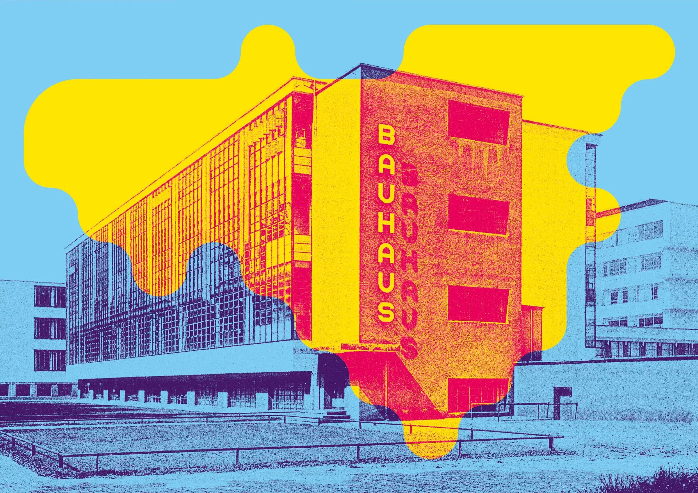 The Bauhaus 100 centenary visual identity, marking a century since the school's move to Dessau