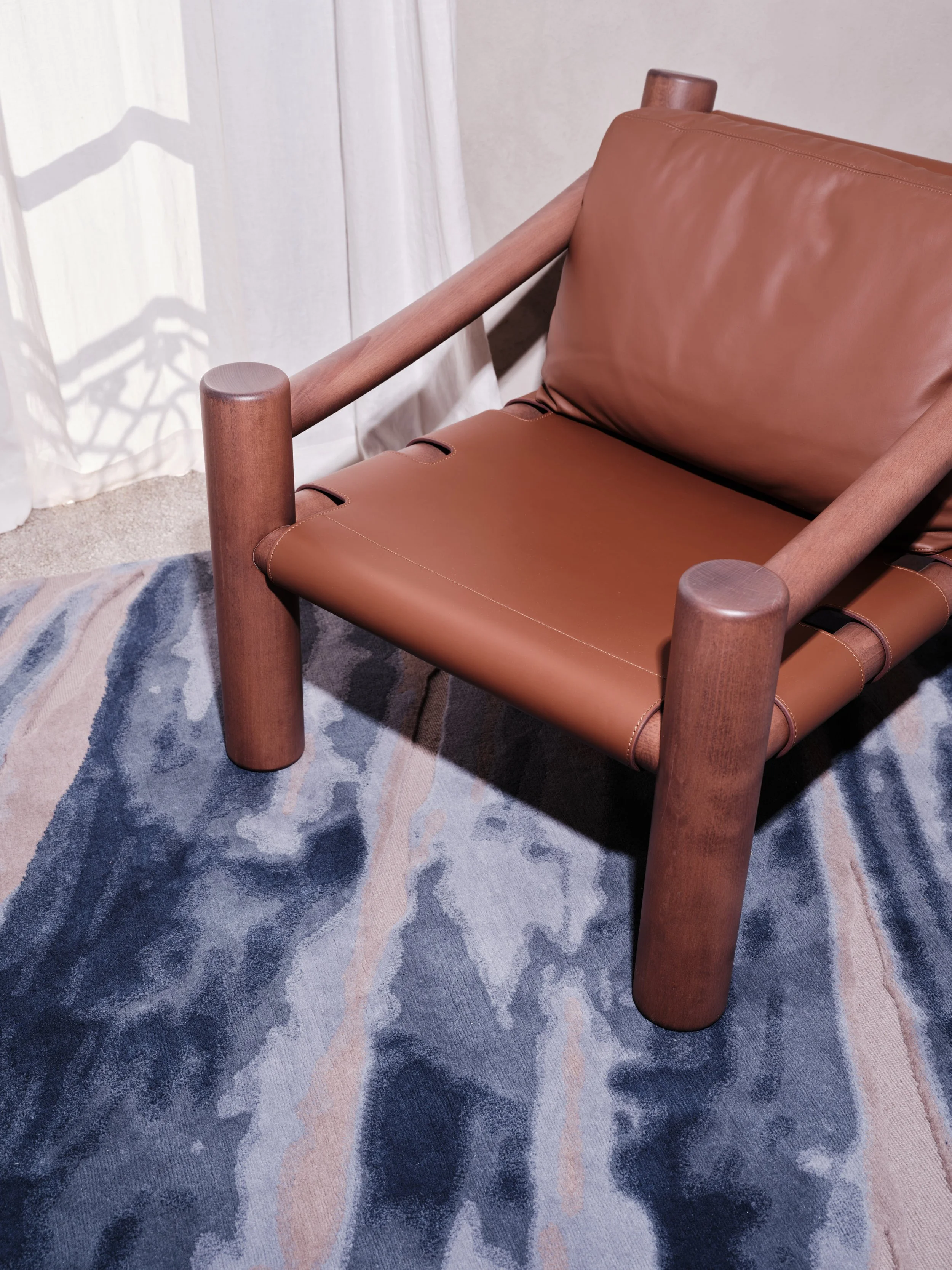 David Rockwell, Fjord Frost Rug, The Rug Company, Blue