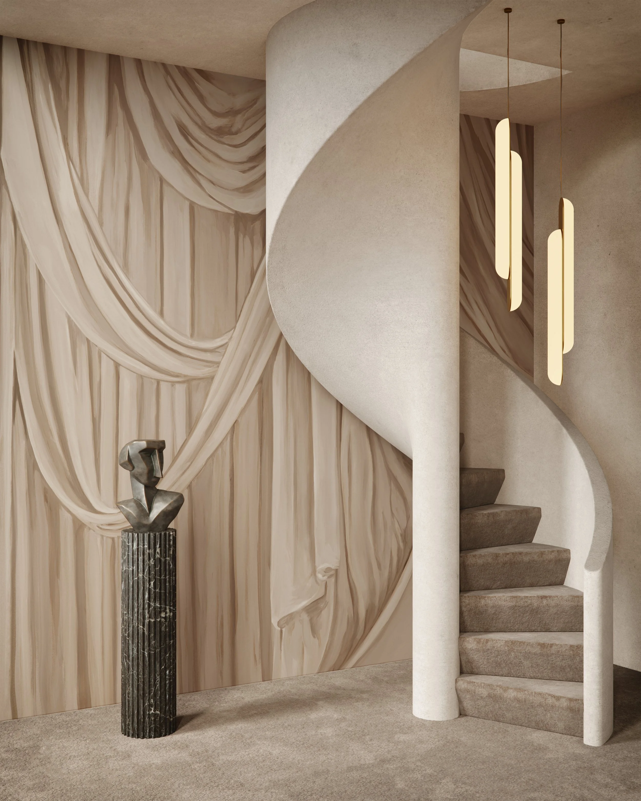 Calico Wallpaper and Lee Broom, Overture interiors collection