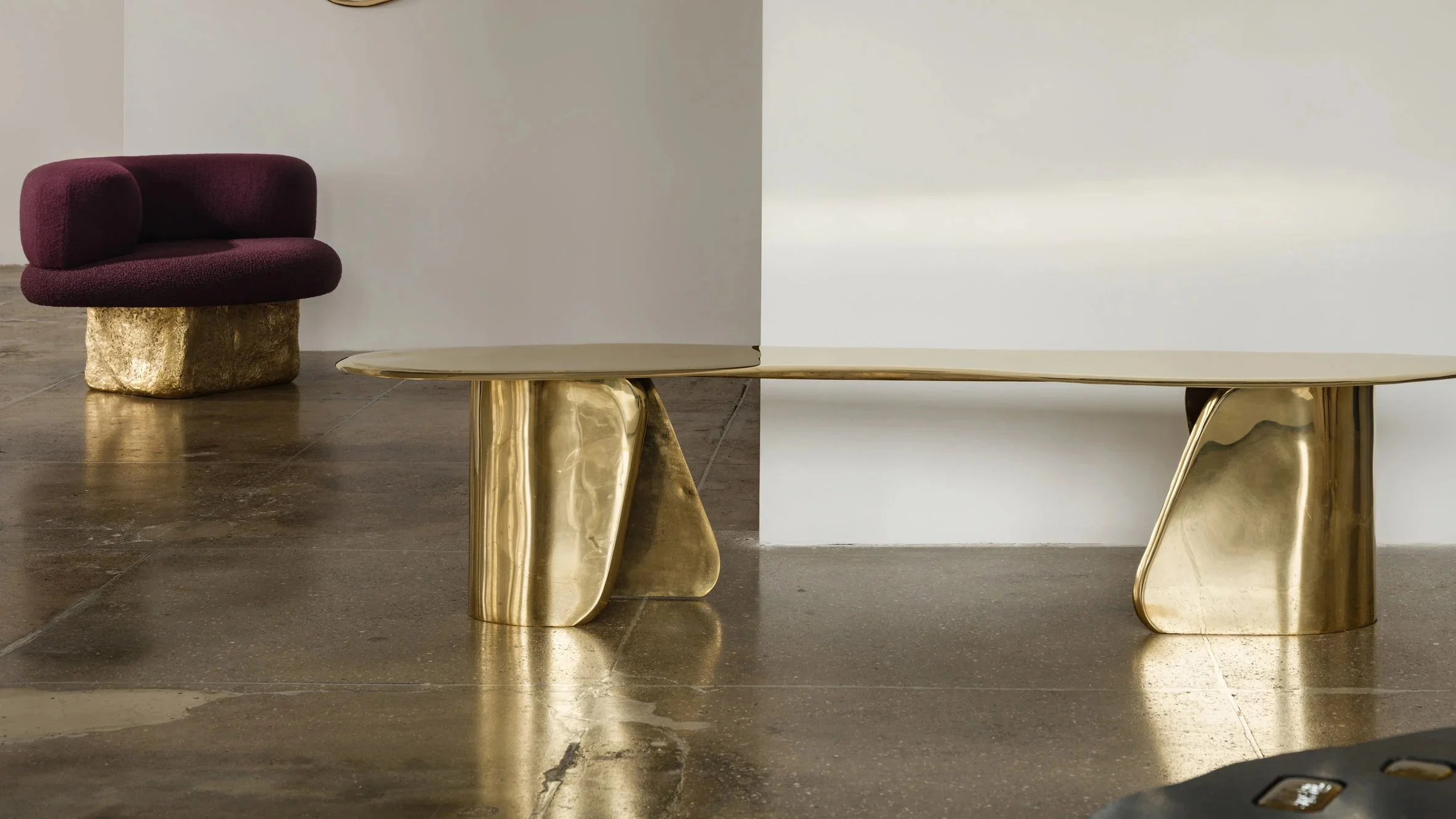 Lucas Recchia NYC X Design bronze metal bench