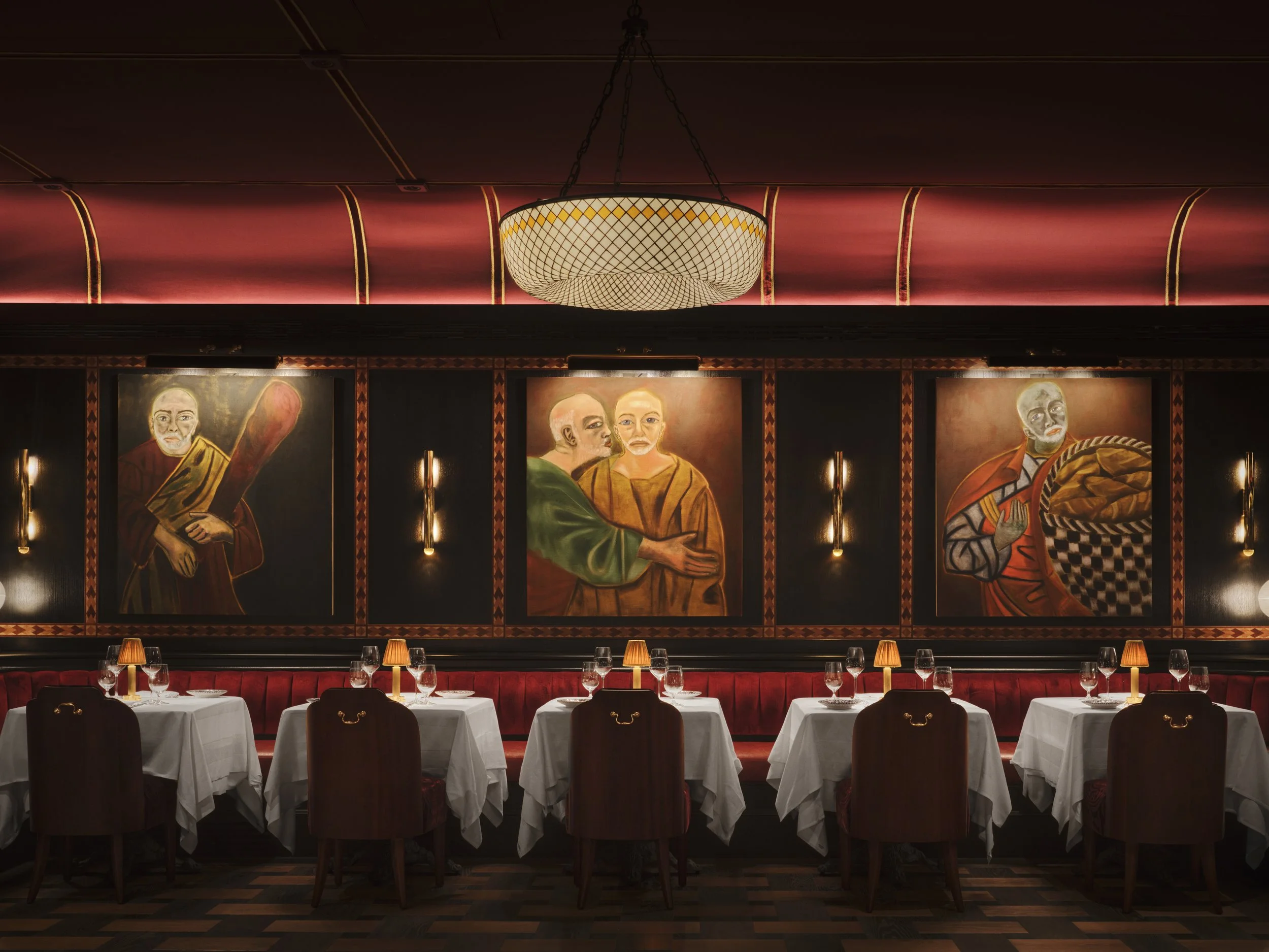 Carbone Restaurant Mayfair, London. Restaurant Interior design