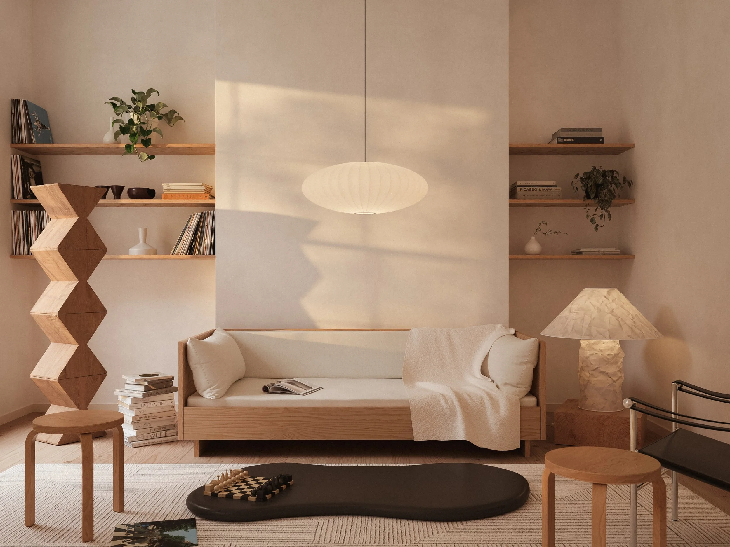 Slowe Living sofa bed minimal contemporary interior