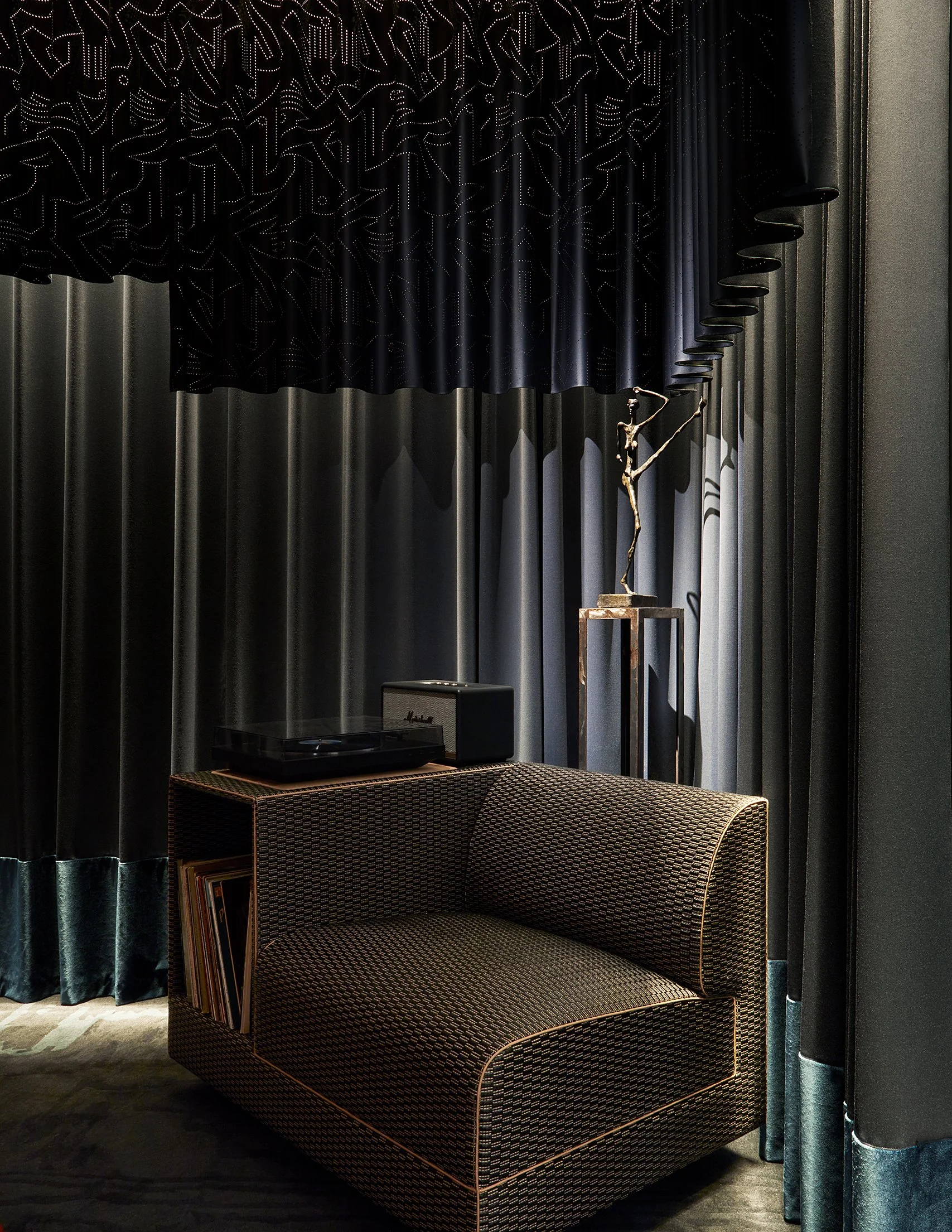 PIRAJEAN LEES Editions-CH05-Listening Chair-James McDonald interior design listening room.