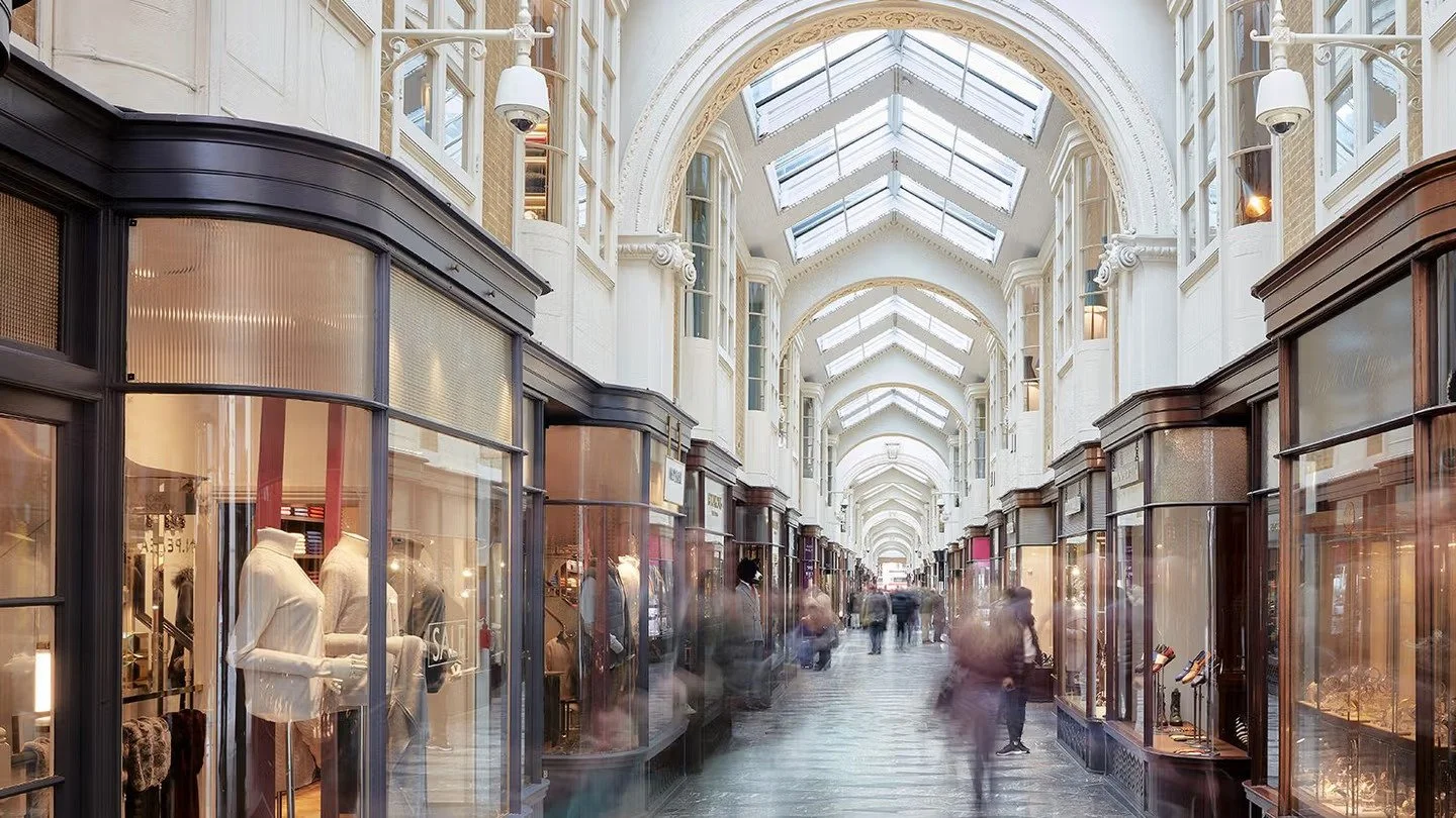 Burlington Arcade luxury shopping london.