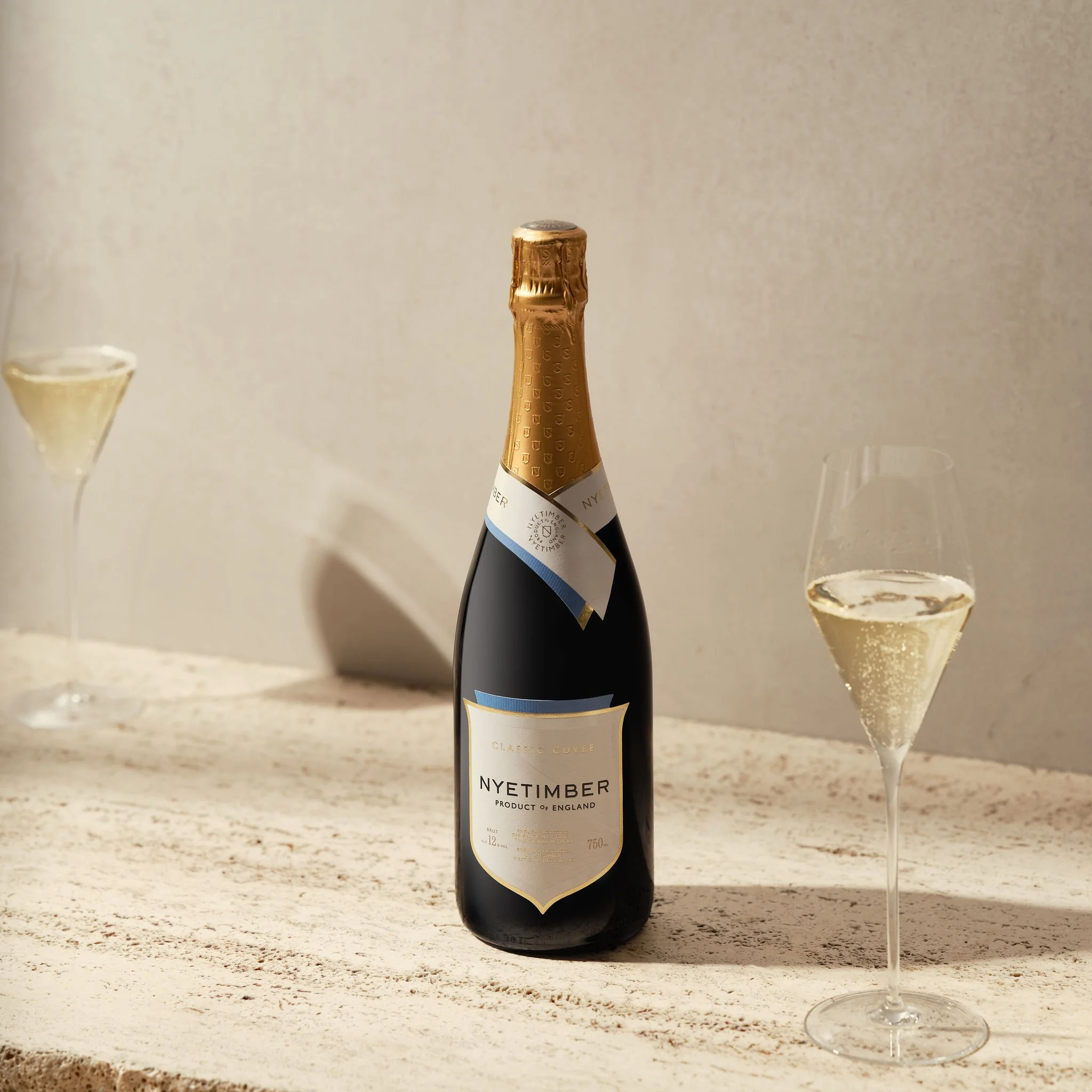 Nyetimber Classic Cuvee with Glass British sparkling wine