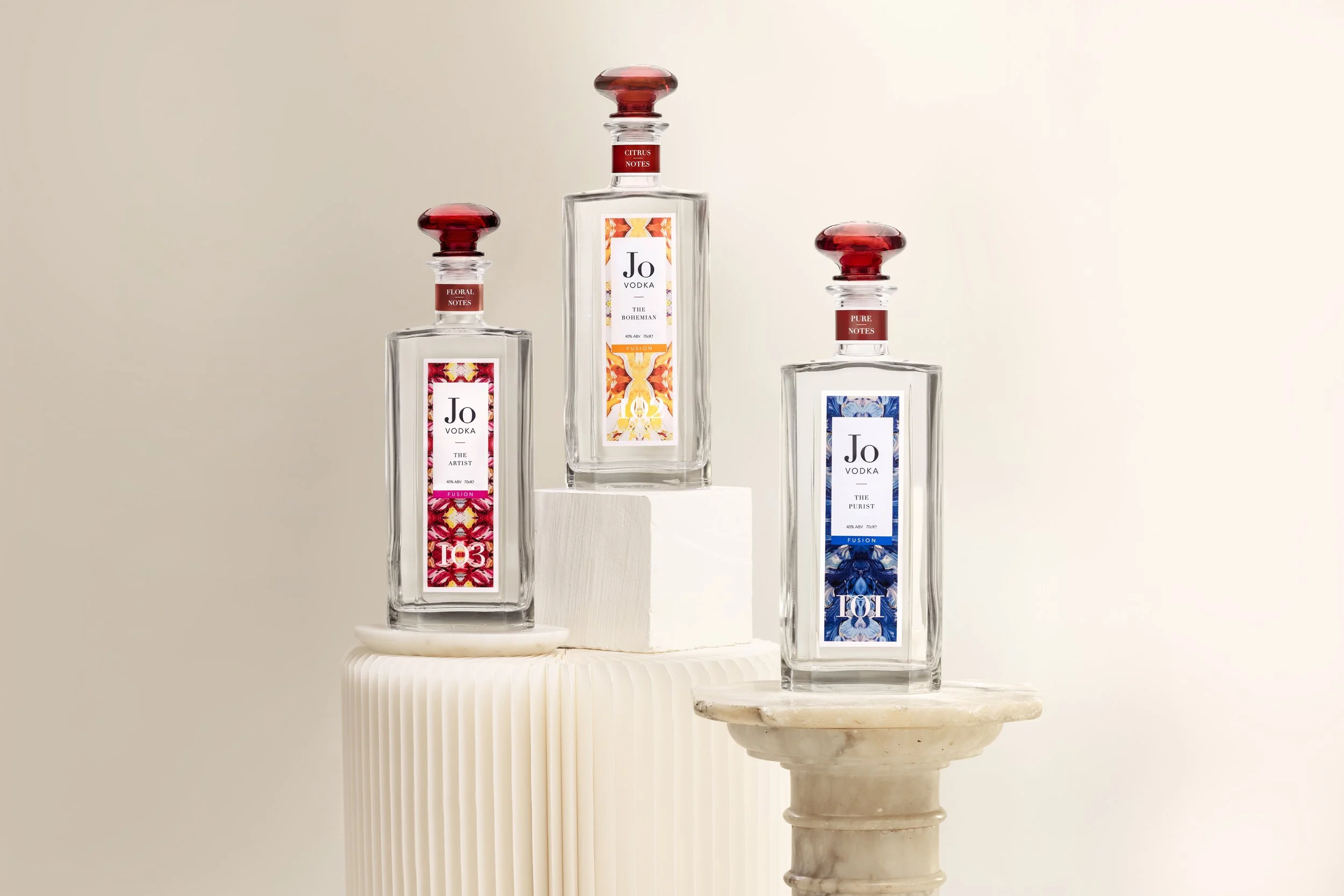 TRILOGY Jo Vodka , The Purist, The Artist, The Bohemiam