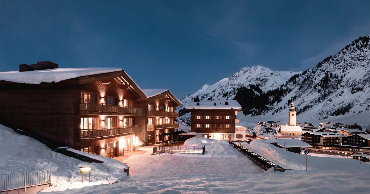 Aurelio, Lech am Arlberg, Austria exterior of hotel mountains-