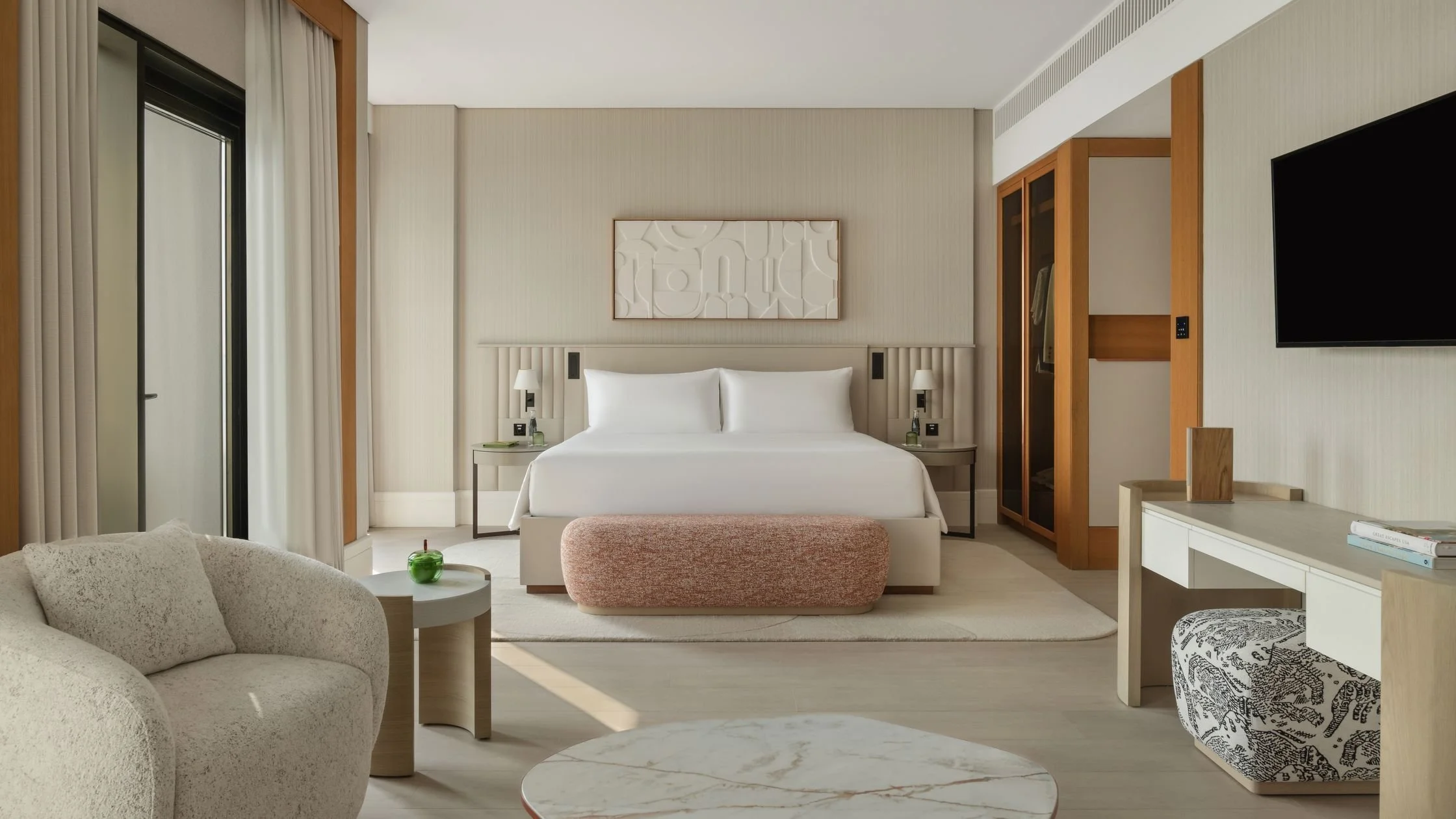 Delano Dubai Bedroom Suite minimal interior photography Natelle Cocks