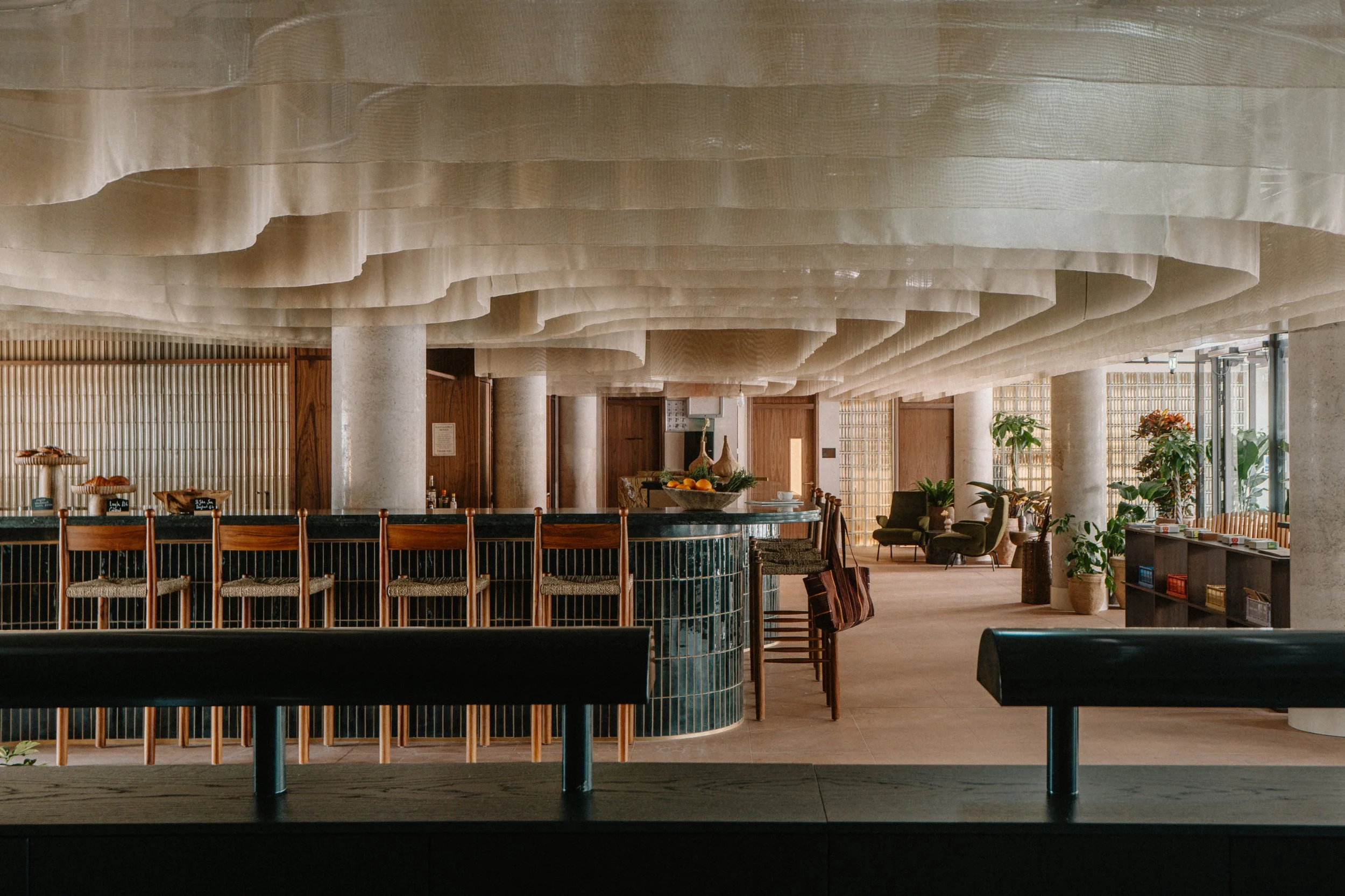 Mason and Fifth, Westbourne Park, London. Hotel main lobby