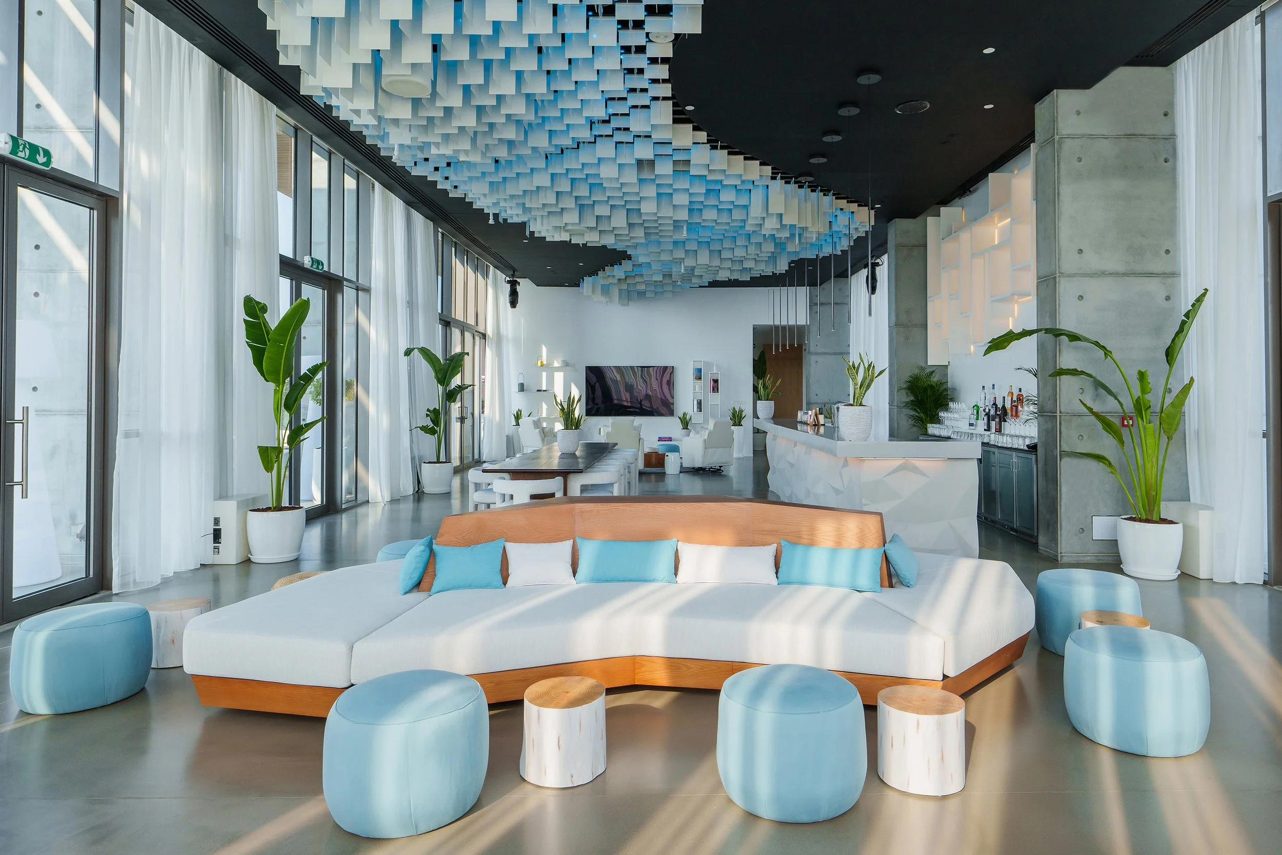 Celebration-Suite_Living-Room Nikki Beach Resort and Beach Club Dubai.