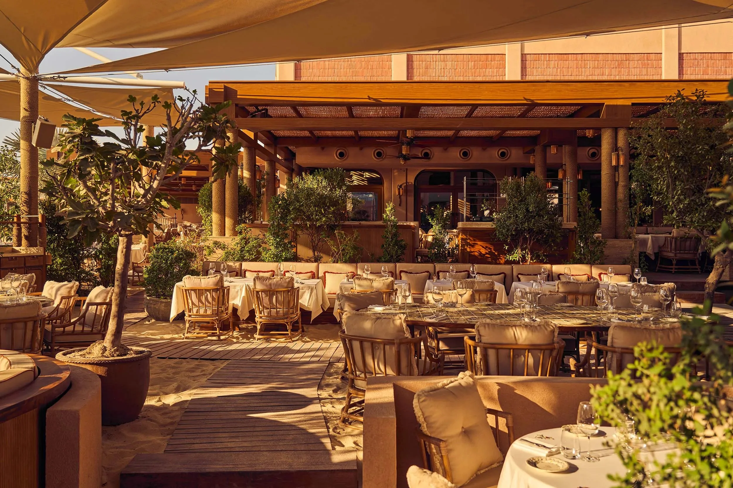 Gigi-Rigolatto restaurant outdoor eating area-Dubai