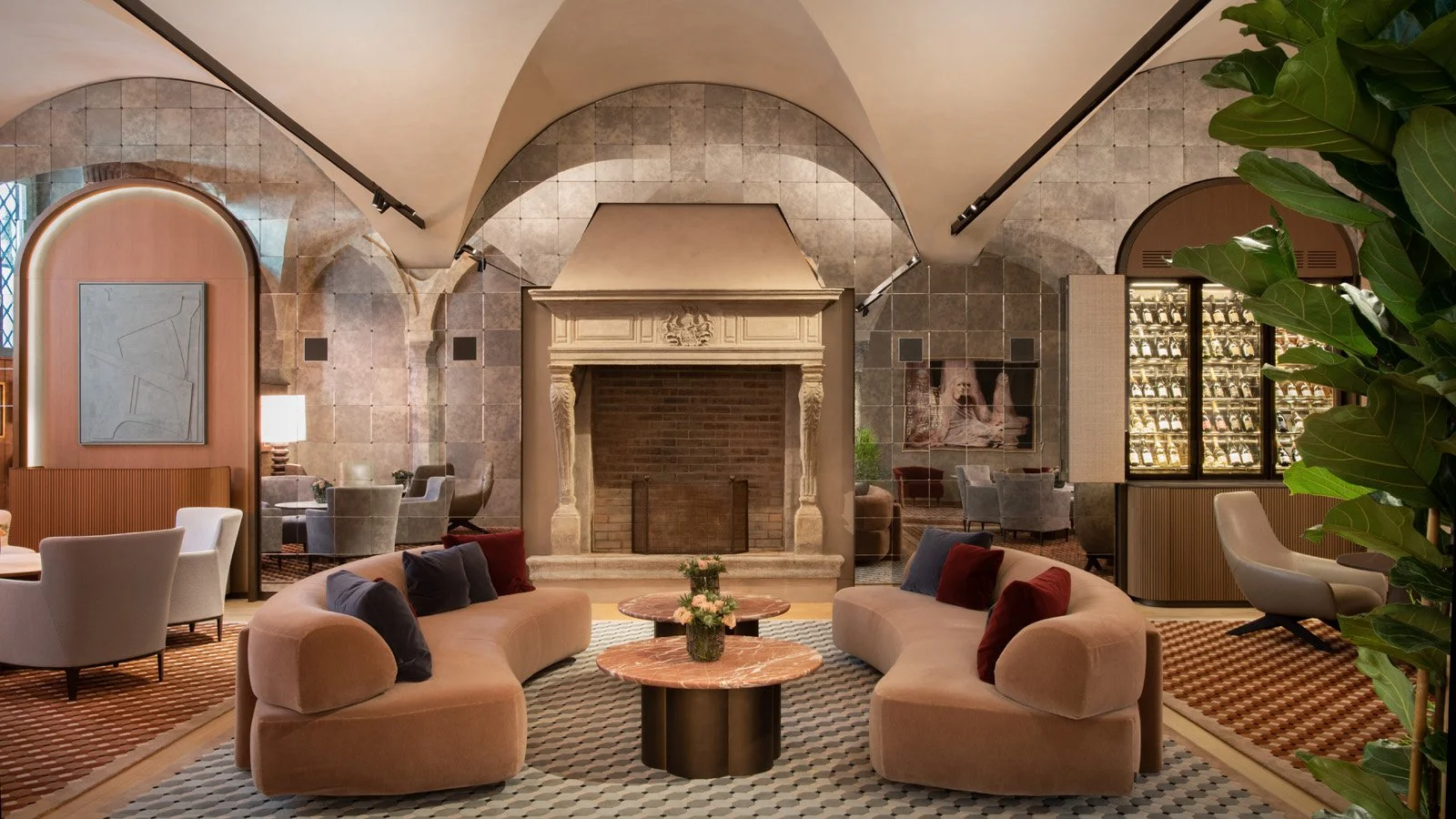 Four Seasons Milan interior design lobby area view