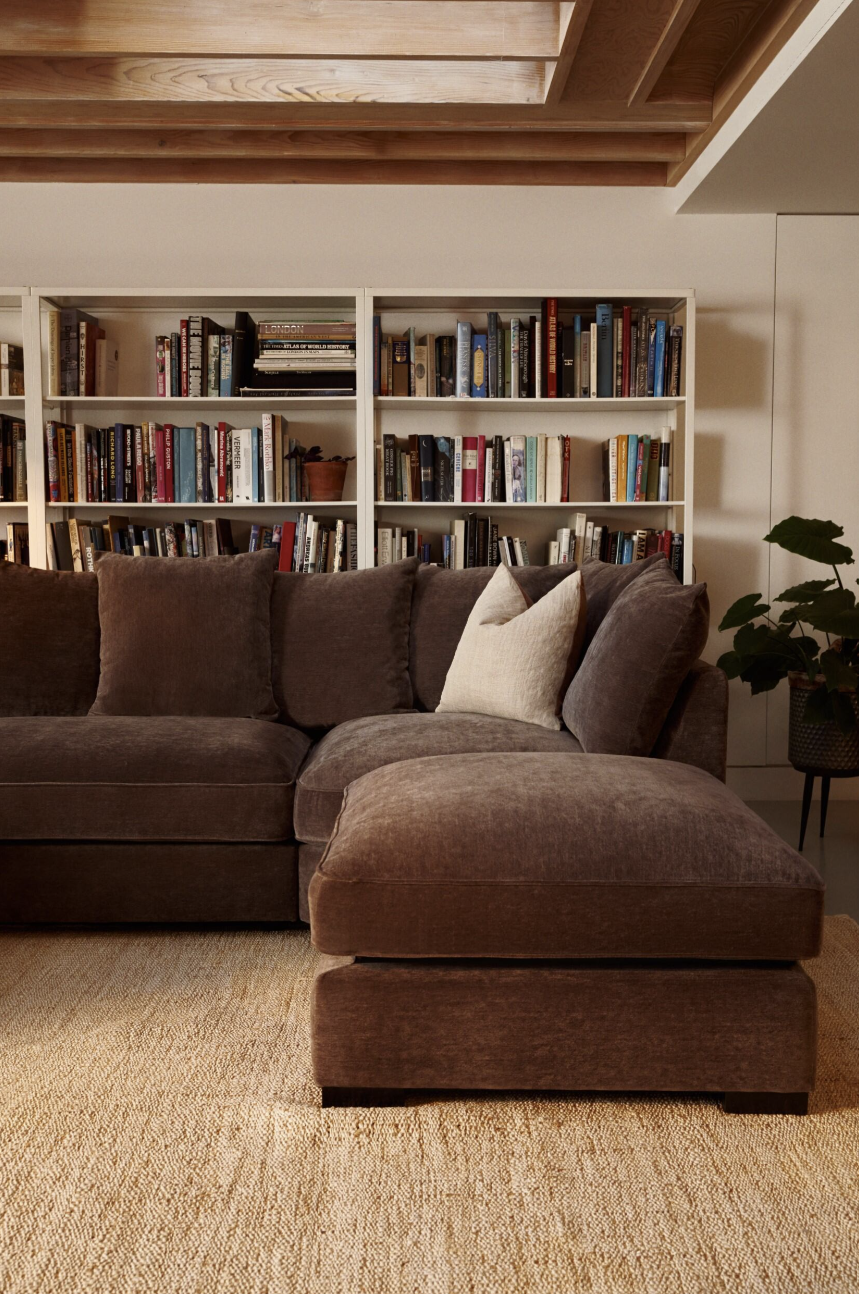 Sofa Club Bishop Range in Deep Espresso right hand side sofa