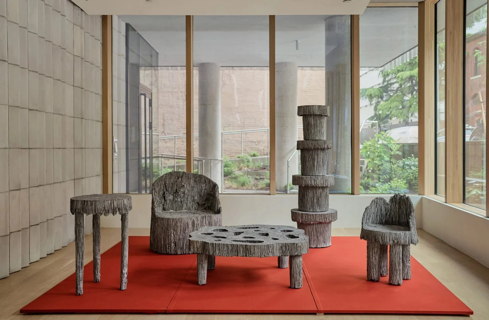 Rise Studio, NYC x Design 2025, furntiure made from grass