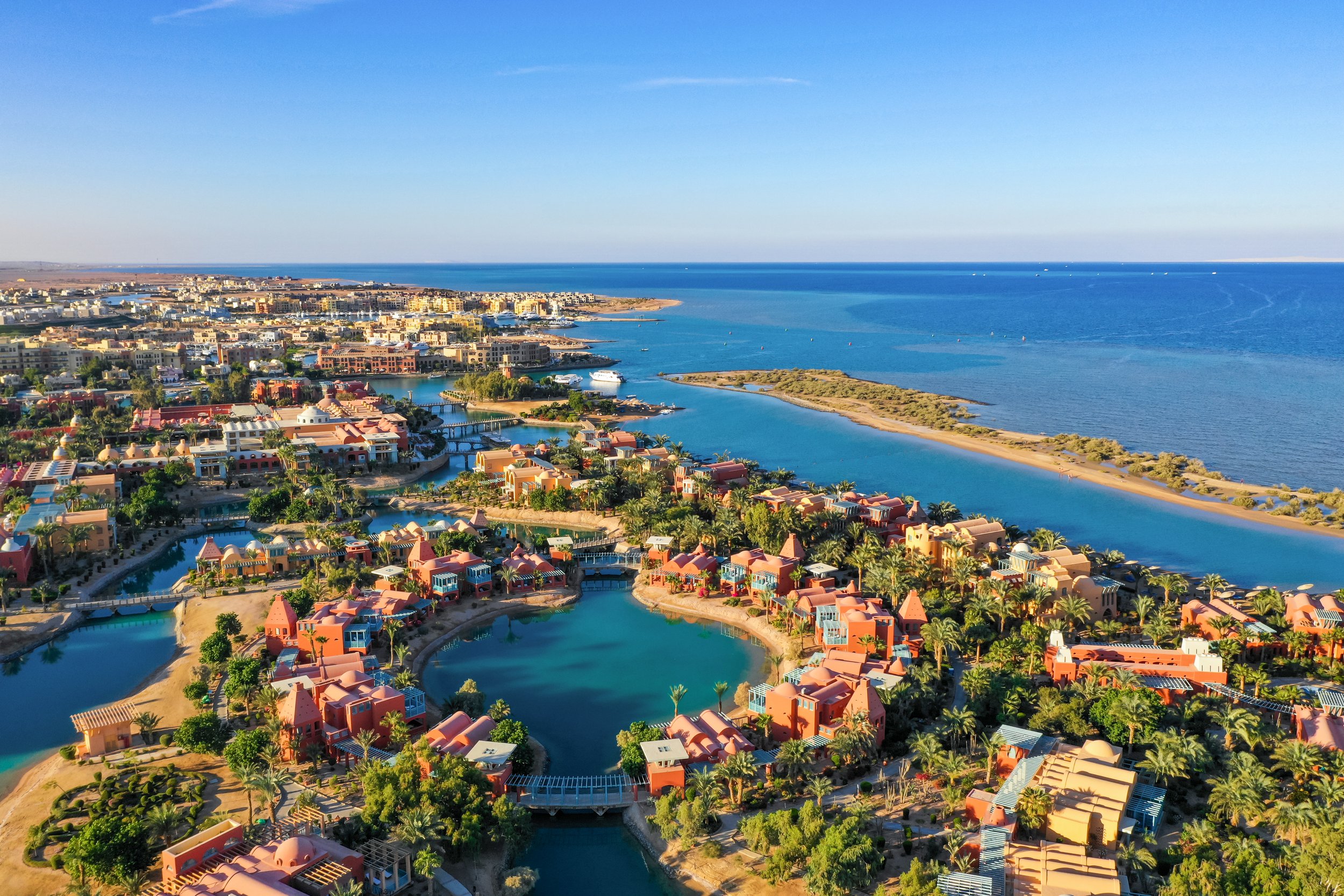 El-Gouna-Red-Sea Egypt Ariel Landscape-Sheraton-Miramar-Resort.j