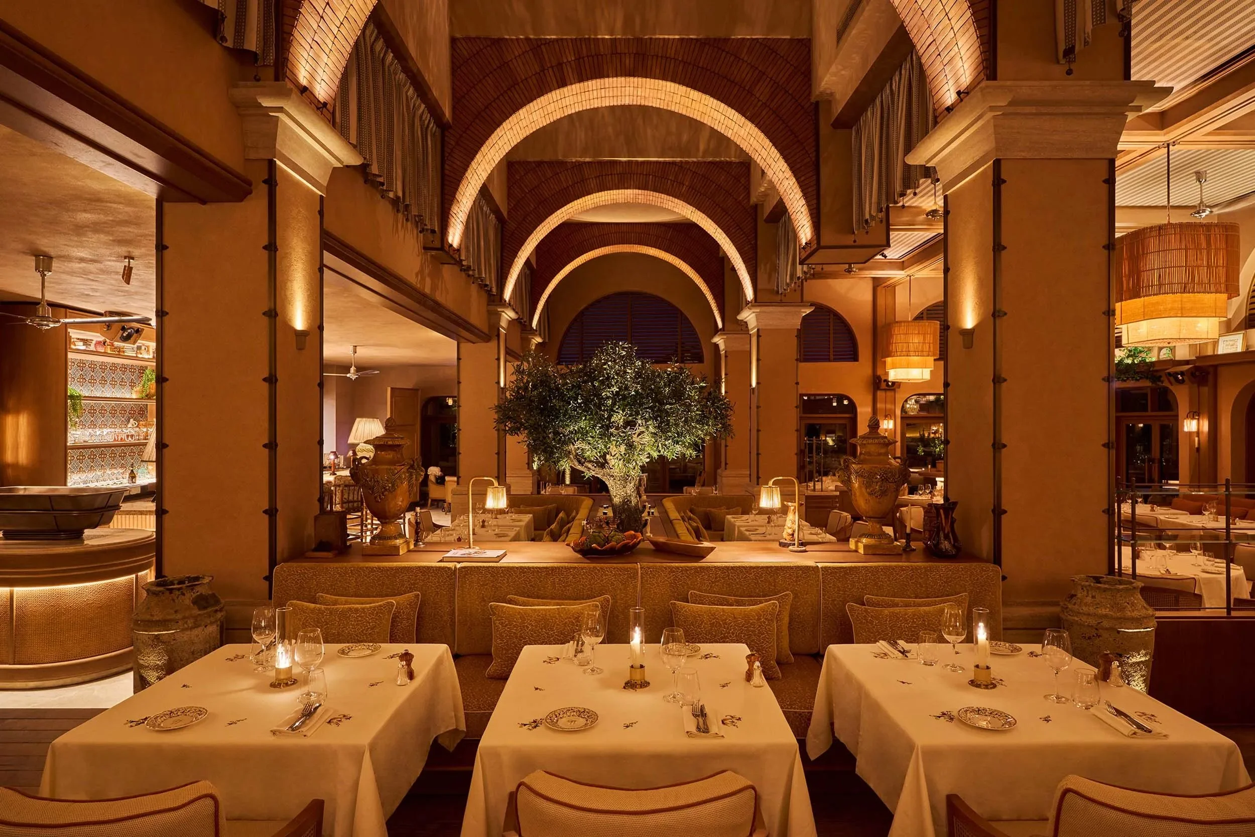 Gigi Restaurant and beach club evening dining-Rigolatto-Dubai