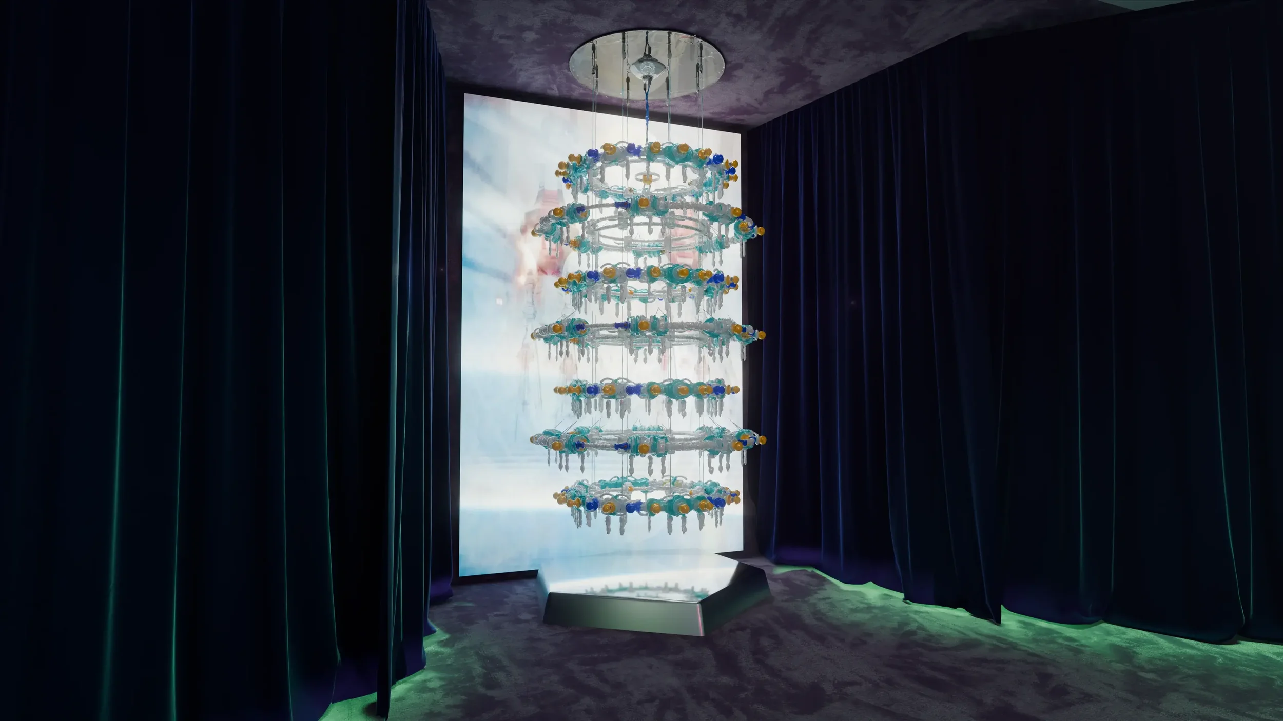 Baccarat visuel_lustre_mille_fleurs_bethan_laura_wood Milan Design Week 2026