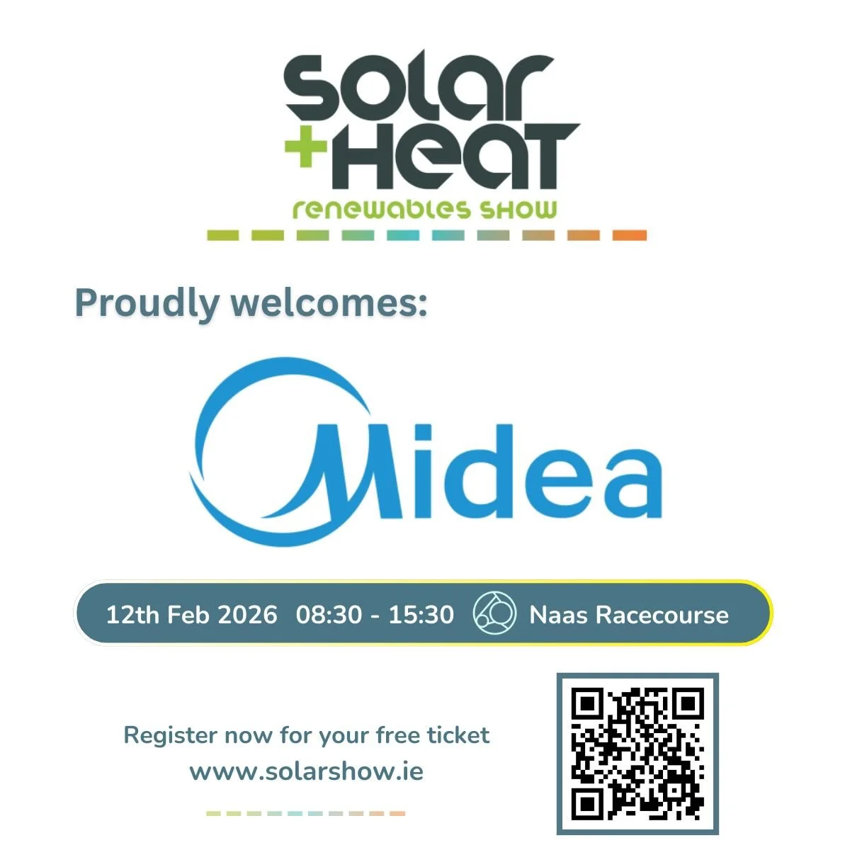 We are so excited to be incorporating renewable heat into our show this year! A very Warm welcome (see what I did there?) to @midearenewablesuk 🥳

Known globally for energy-efficient heating solutions, Midea&rsquo;s heat pump technology is designed 