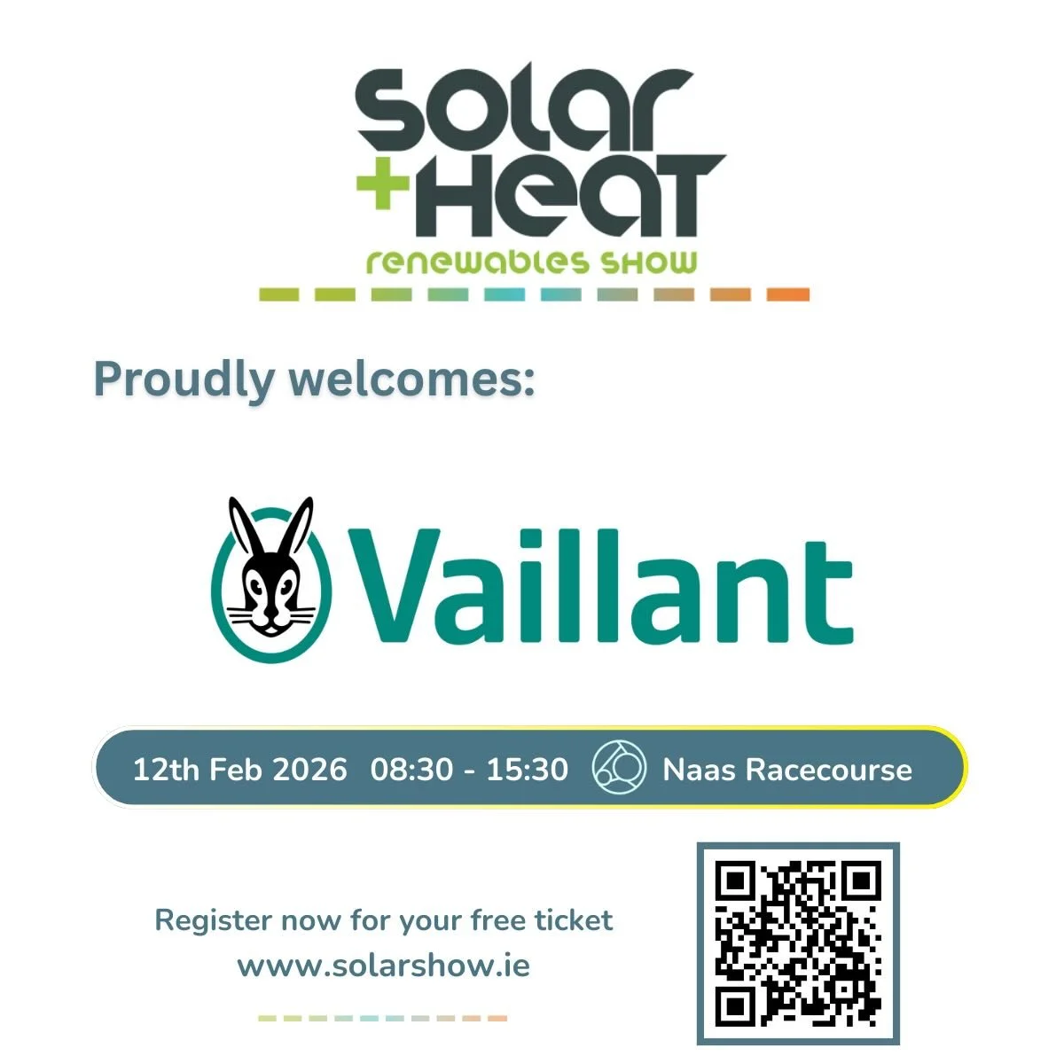 We&rsquo;re delighted to welcome Vaillant UK the Solar &amp; Heat Renewables Show 2026 🔥

A global leader in heating technology, Vaillant will be showcasing its latest high-efficiency heat pump solutions,delivering quiet, low-carbon, energy-saving h