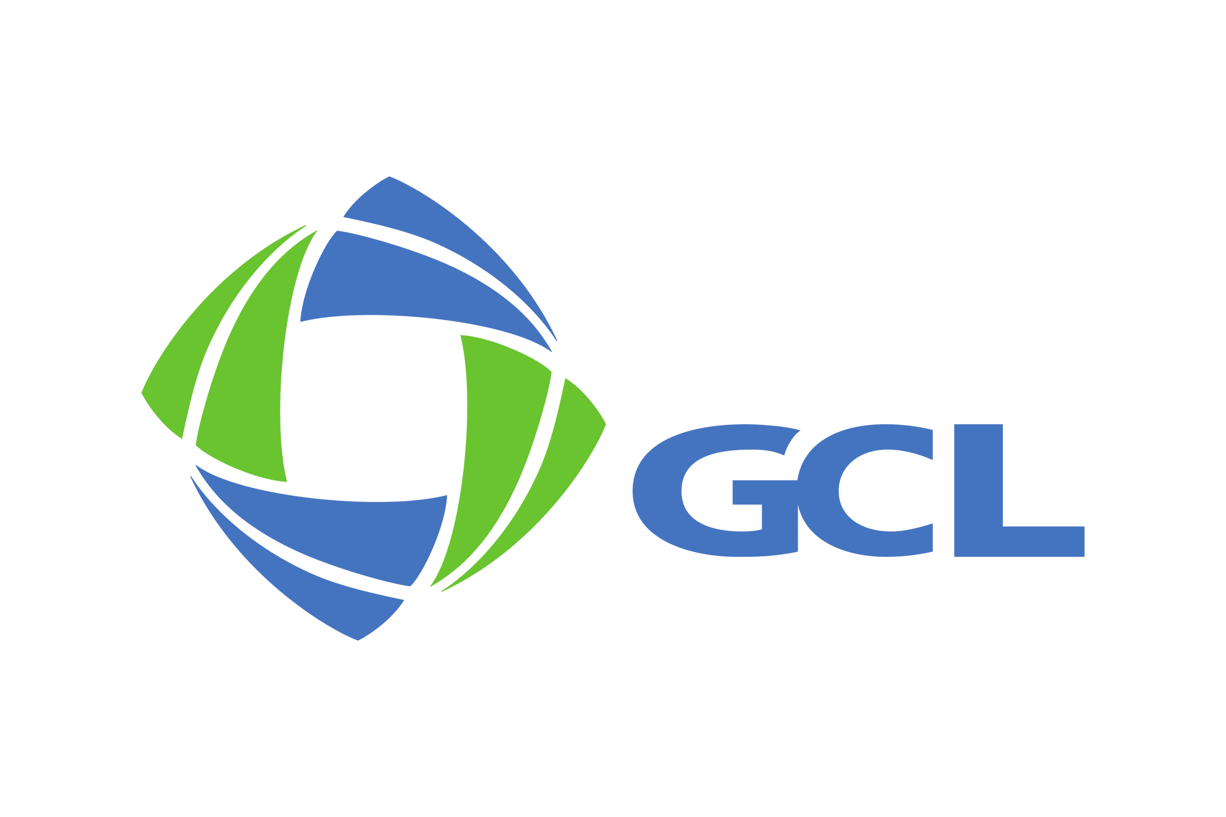 GCL logo featuring a stylized globe made of blue and green segments with the text 'GCL' next to it.