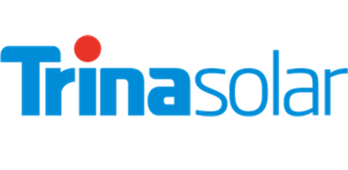 Trinasolar logo with blue text and a red dot over the 'i'.