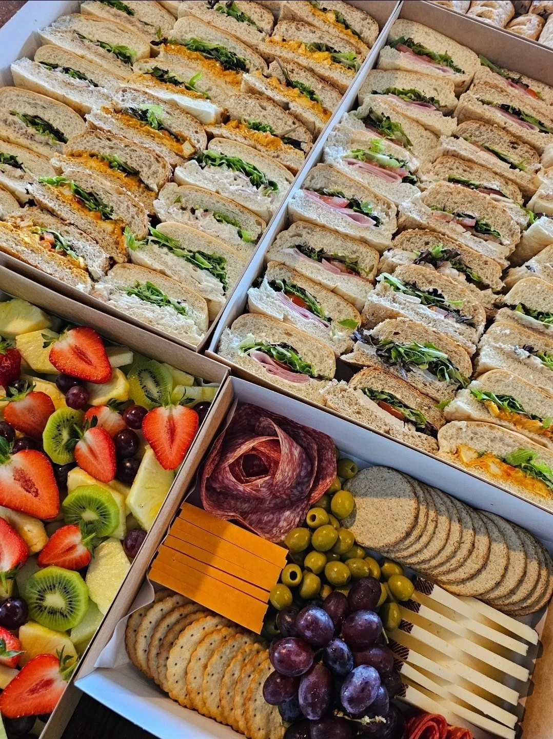 Fresh sandwich platter for catering in Aberdeen from Grub Fresh Food