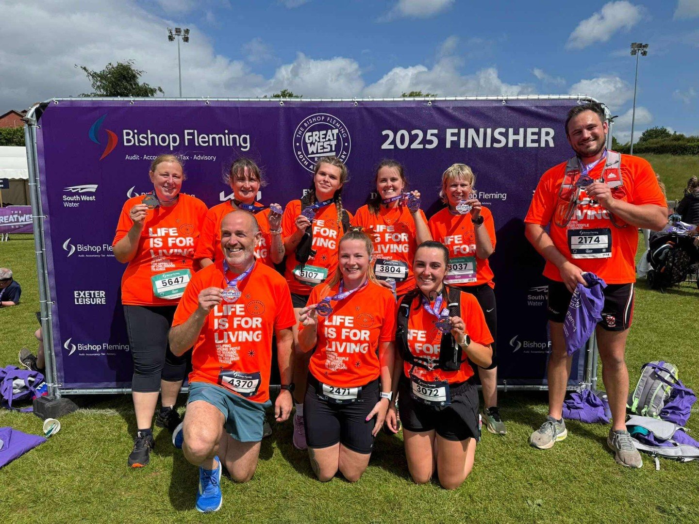 Just a week ago, we participated in @thegreatwestrun with a team of 11 runners tackling either the half-marathon or 10k. Each participant excelled, achieving personal bests, and some even completed their first half-marathon! 

Collectively, they have