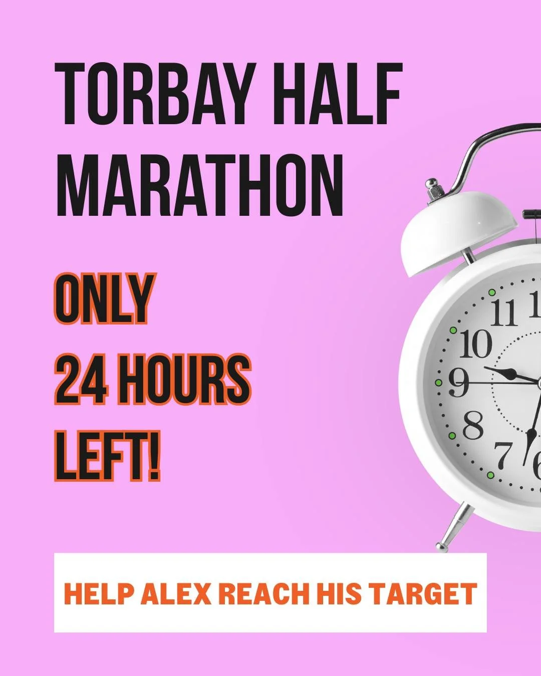Just one more to go!! Can you imagine running 50 half marathons? One every week for a year. It&rsquo;s such an undertaking and we can&rsquo;t express our appreciation of what Alex Lyons has done, enough. 
Tomorrow&rsquo;s Torbay Half Marathon will be