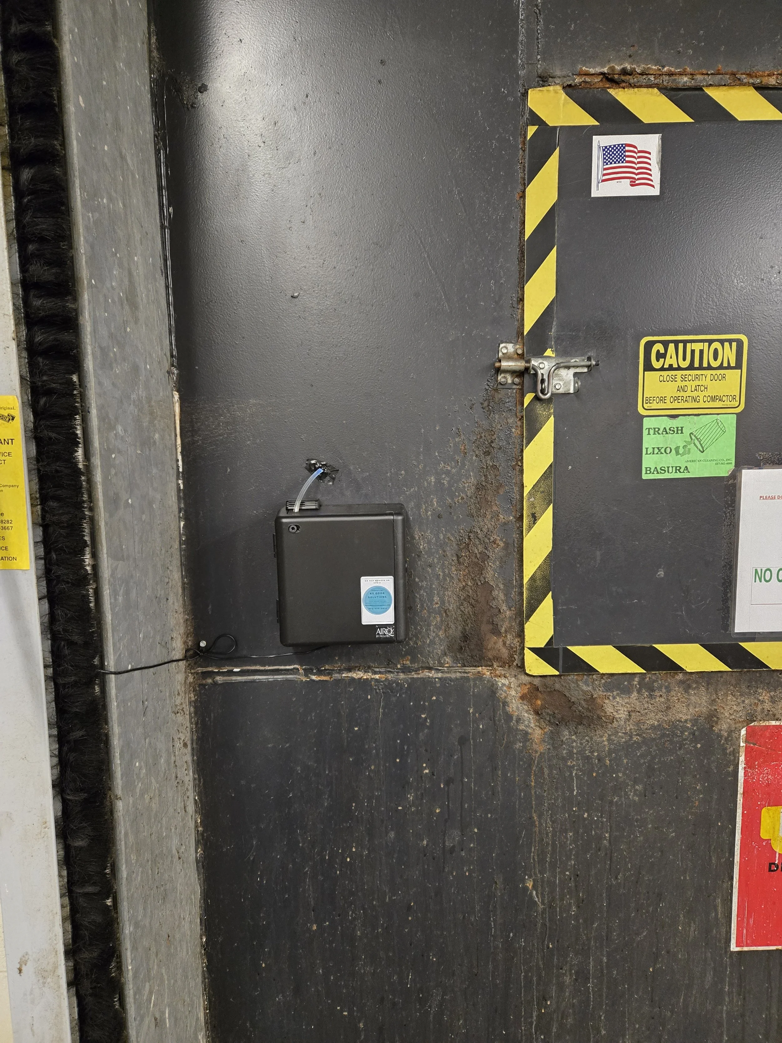 connected compactor odor control fragrance