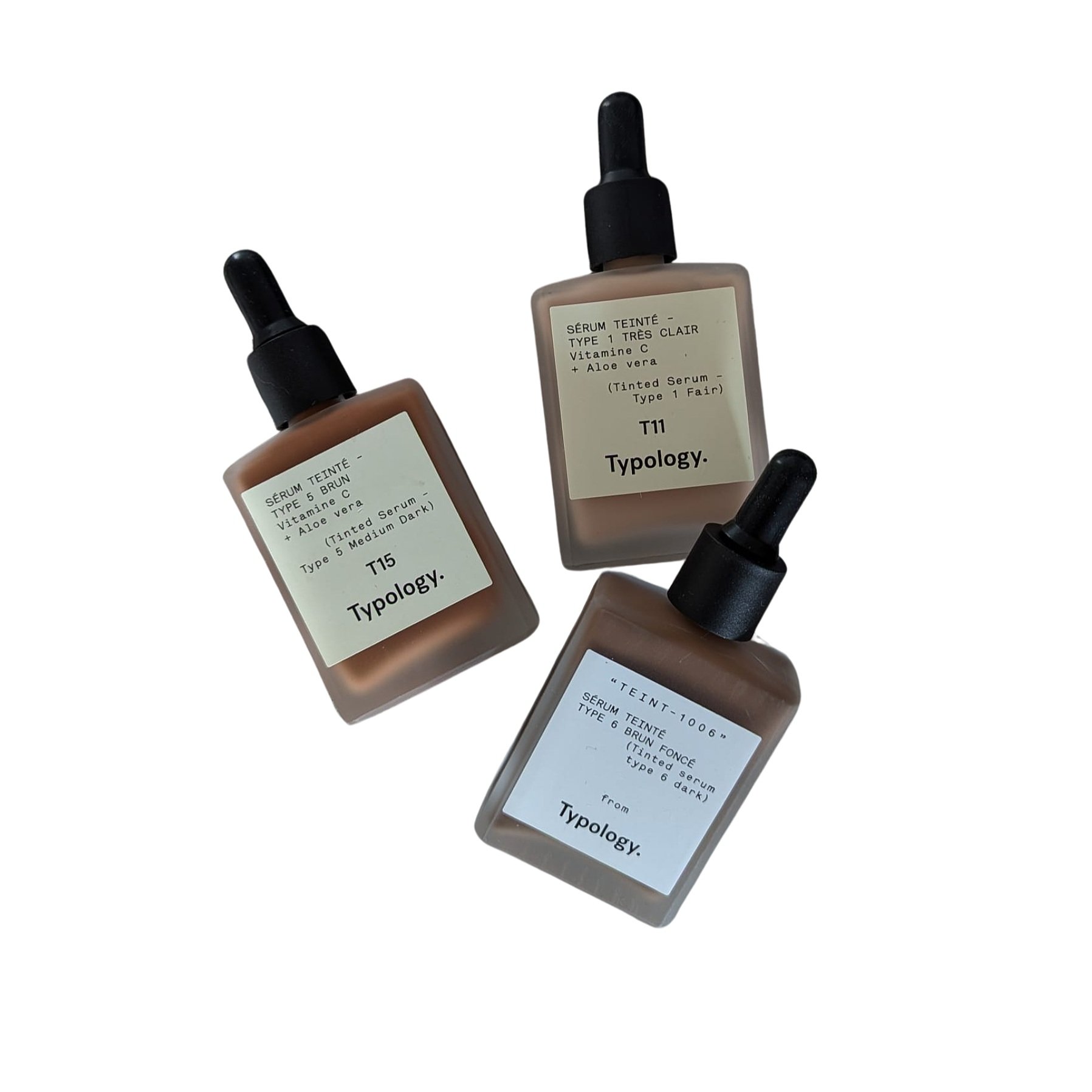 Tinted serum by typology
