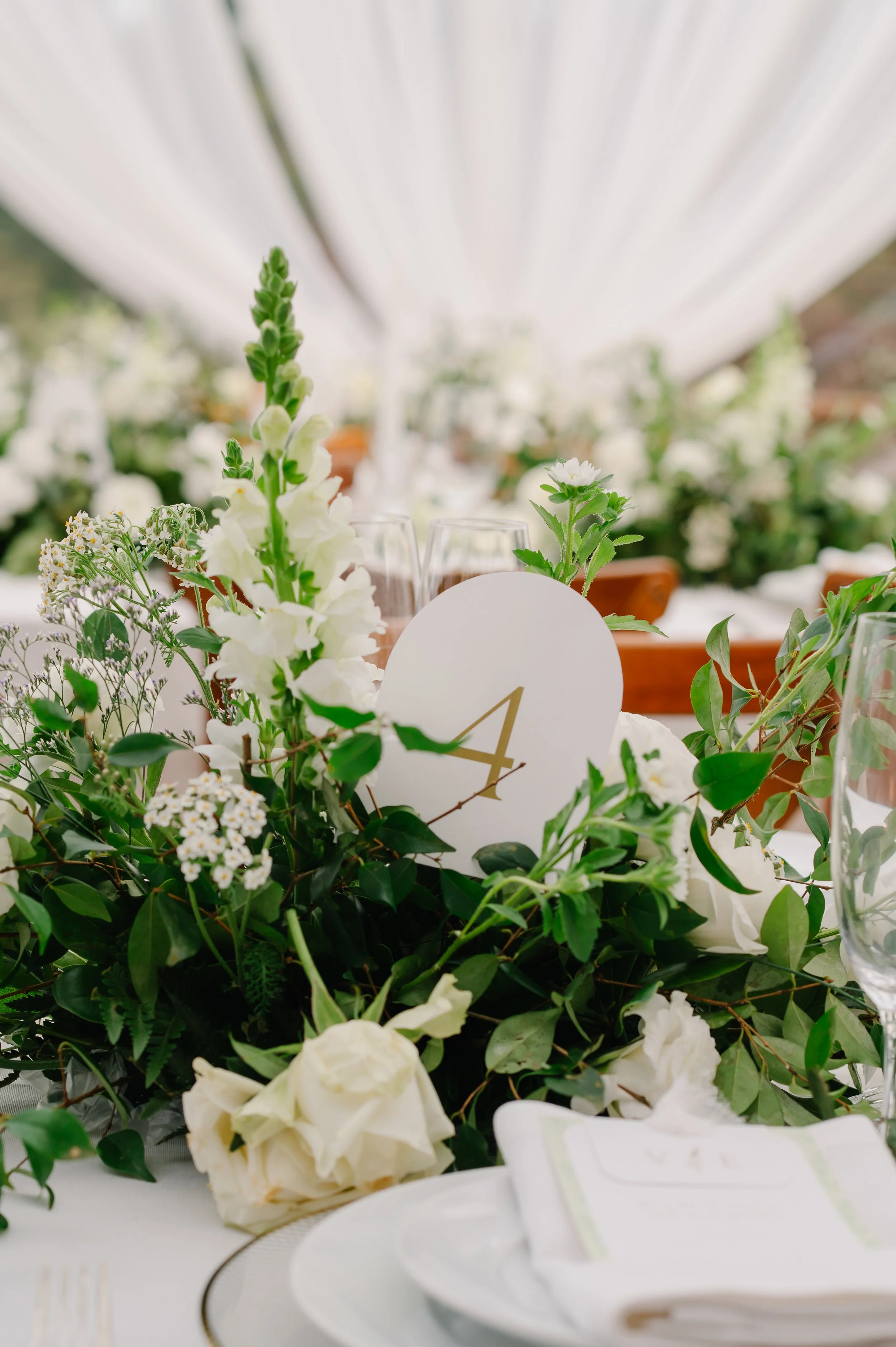 numeração de mesa para casamento