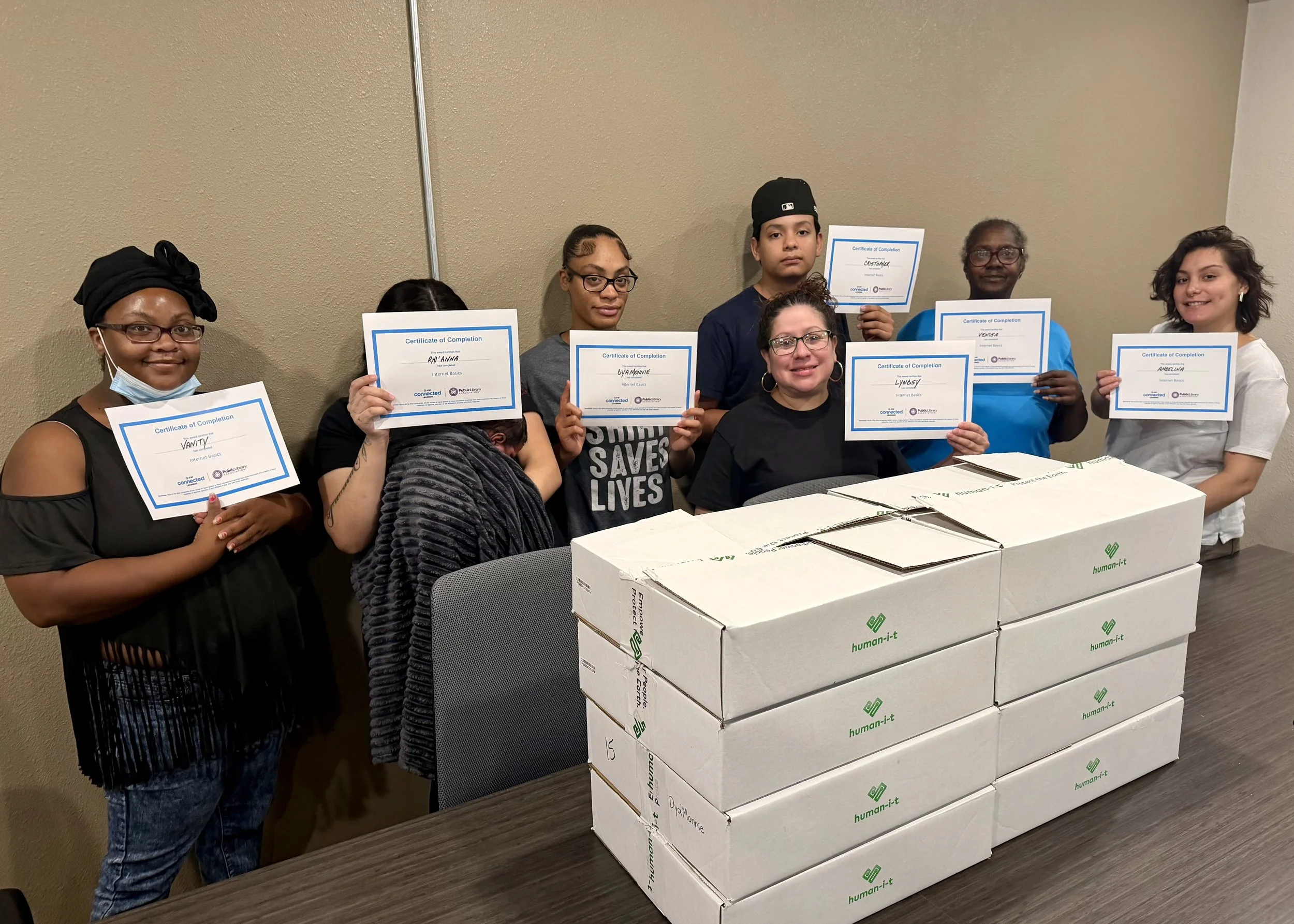 Another successfully completed workshop by participants at The Bridge Ministries in Bryan, Texas.