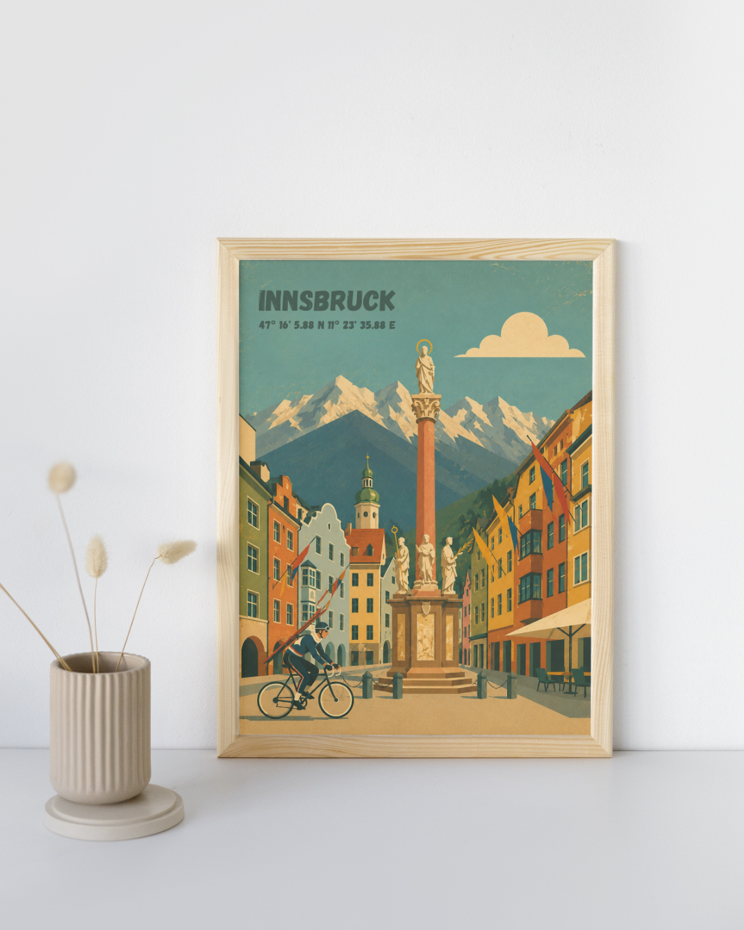 Plakat Innsbruck Annasäule Frühjahr