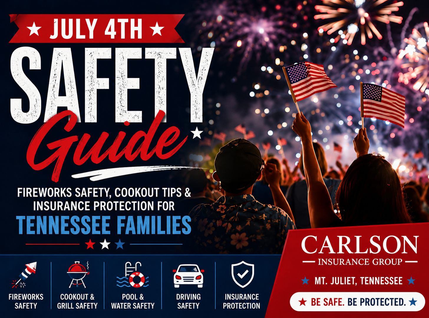 July 4th Safety Guide: Fireworks Safety, Cookout Tips &amp; Insurance Protection for Tennessee Families