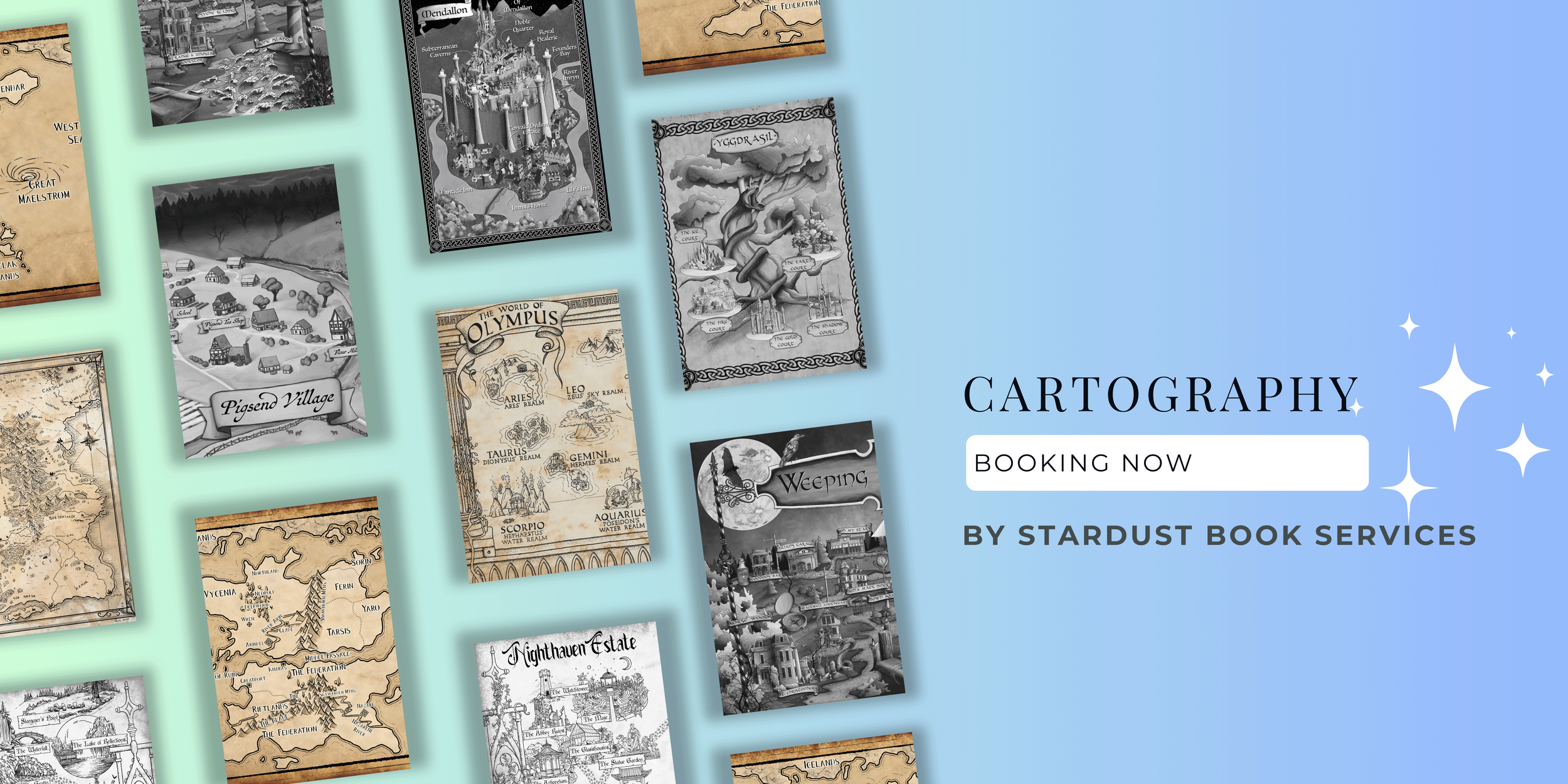 Book Map Design Cartography - Book Map Design — Stardust Book Services