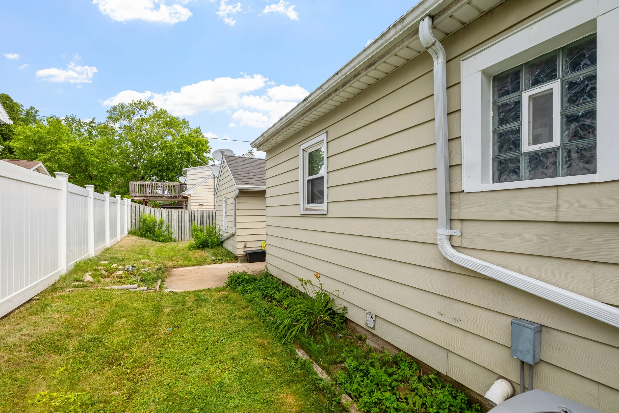 Backyard with patio