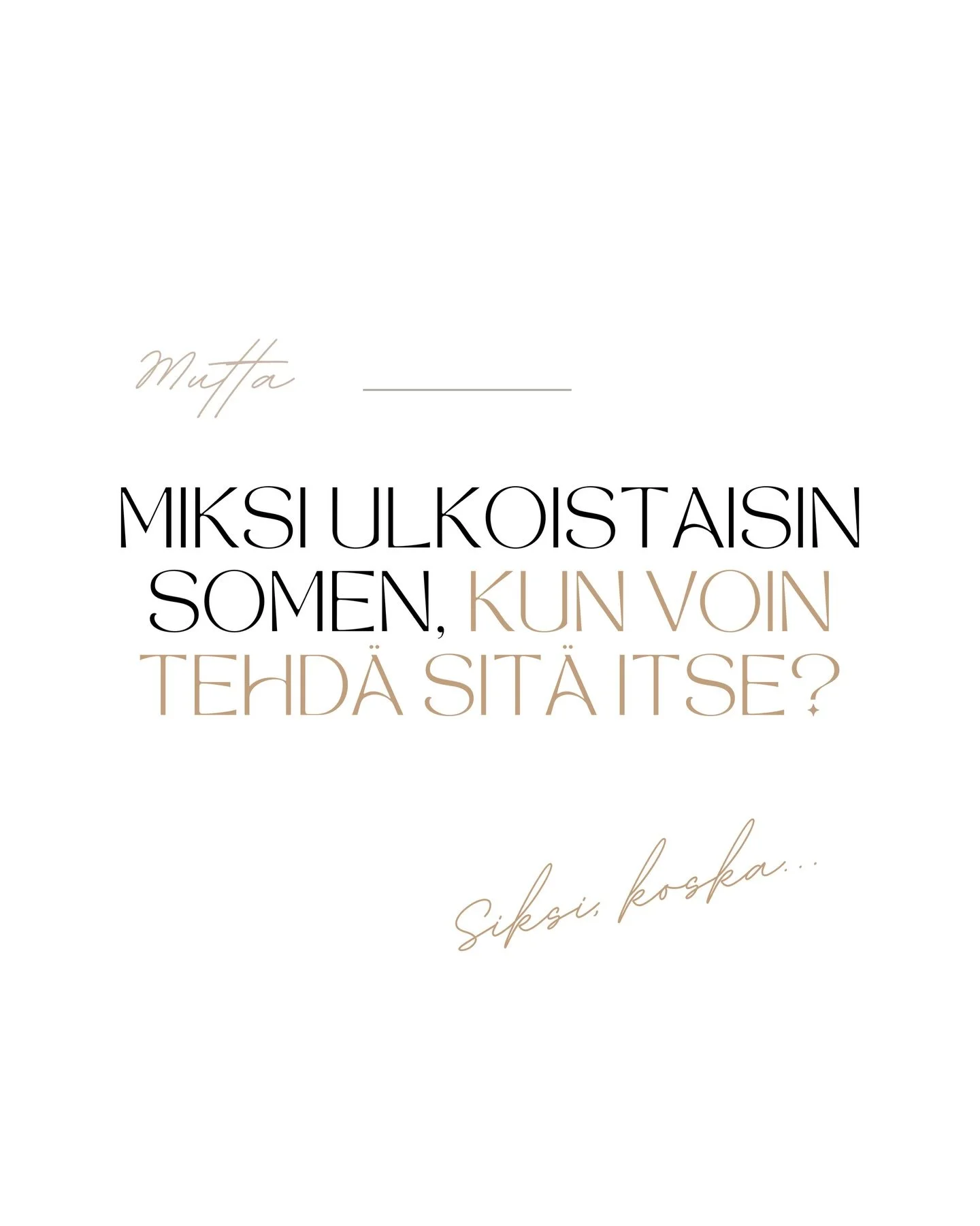 Jos oot miettinyt, miksi ihmeess&auml; sun kannattaa ulkoistaa some, niin t&auml;ss&auml;p&auml; muutama hyv&auml; syy😮&zwj;💨💫

#veronikasvisuals #sometoimisto #sis&auml;ll&ouml;ntuotanto #iinyritt&auml;j&auml;t