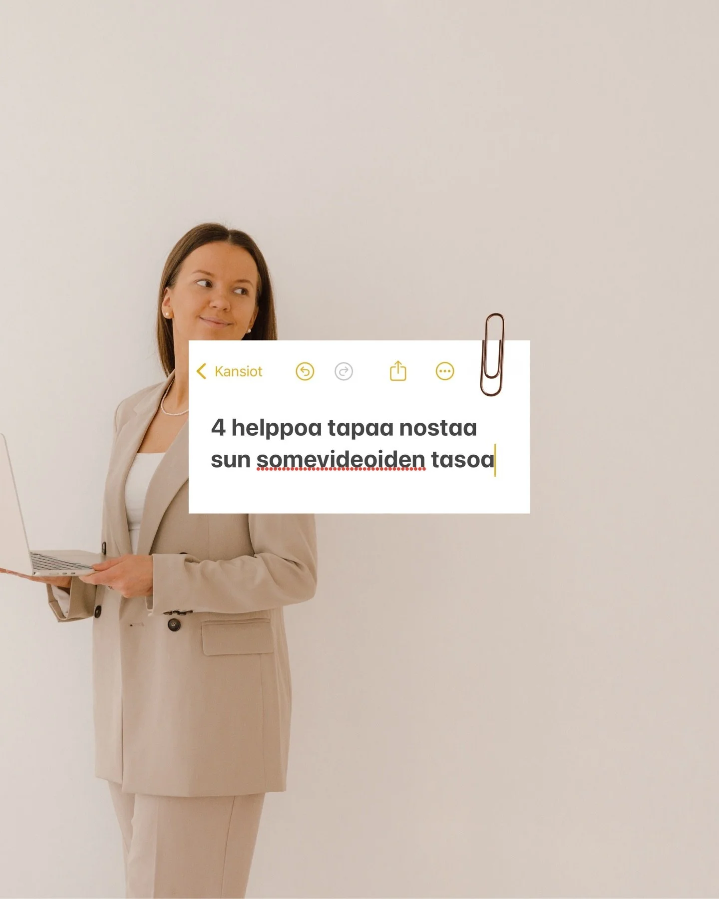 4 helppoa editointitapaa, joilla saat sun somevideoista viel&auml;kin parempia 🪄🎥😮&zwj;💨

&mdash;Onko sulla jo k&auml;yt&ouml;ss&auml; n&auml;m&auml;?🙂&zwj;↕️

#sometoimisto #somemarkkinointi #lyhytvideot #somevideot